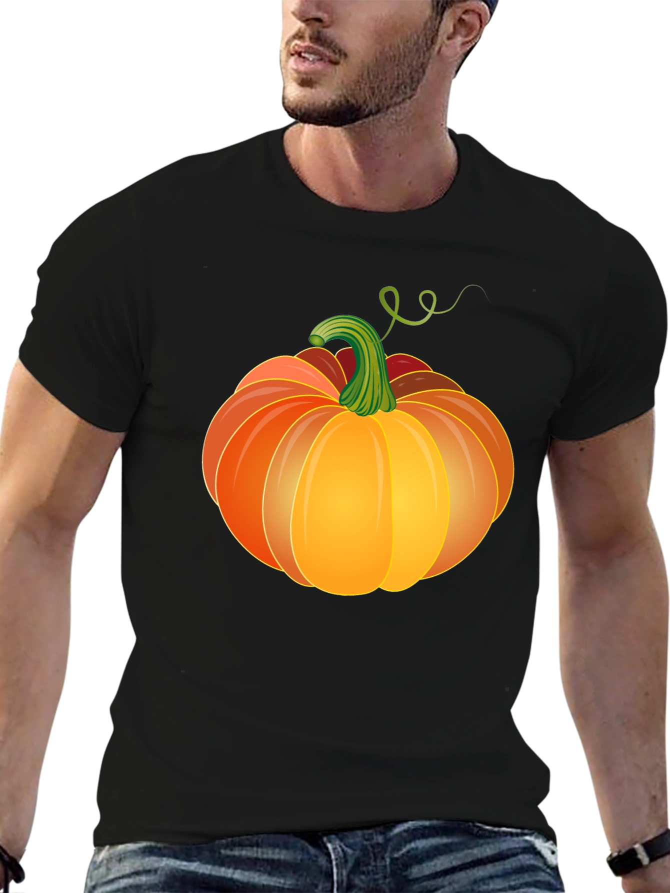 Pumpkin Graphic Tee - Spooky Season Style