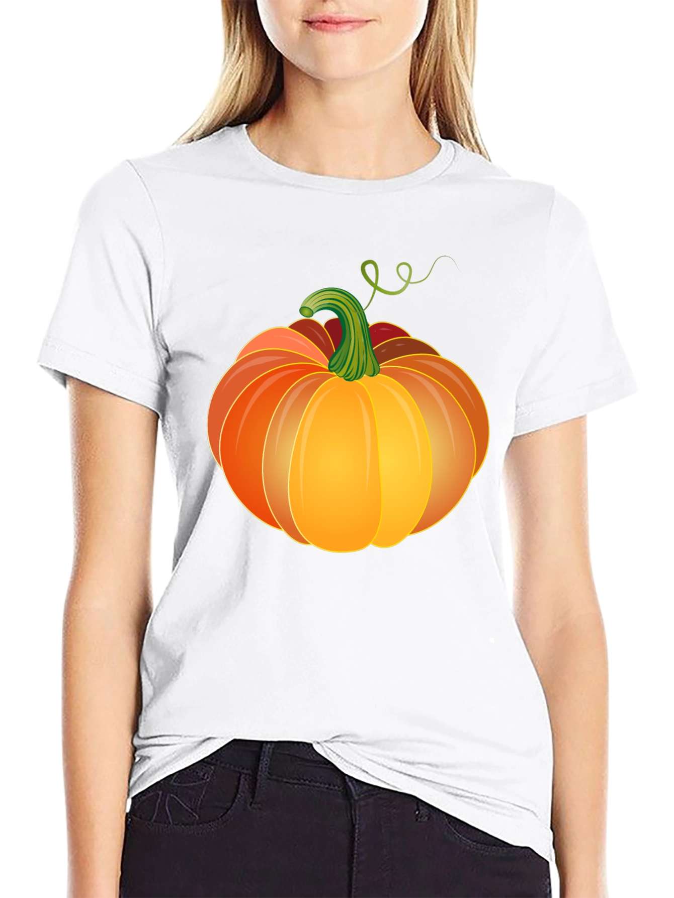 Pumpkin Graphic Tee - Spooky Season Style