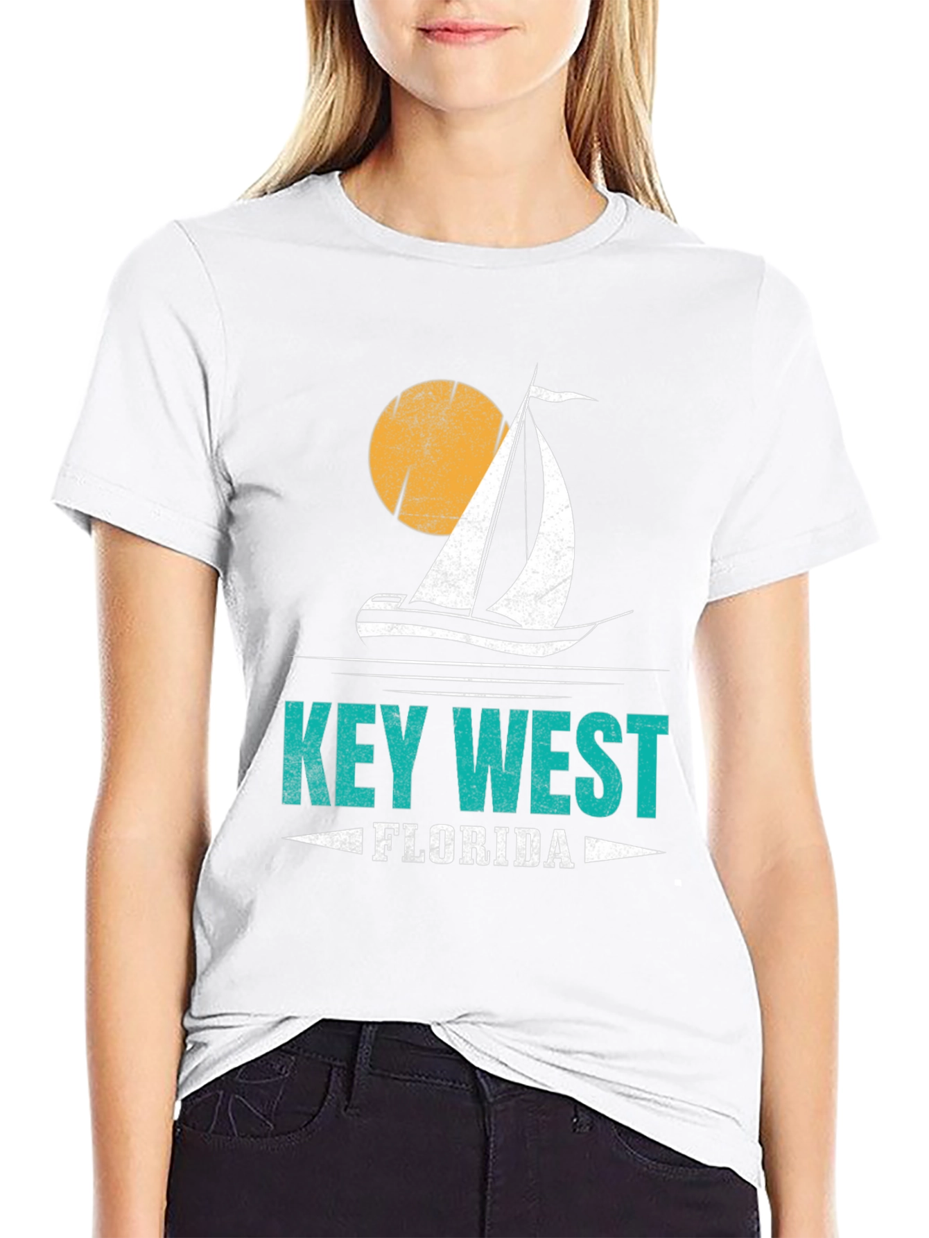 Key West Florida Sailboat Graphic Tee