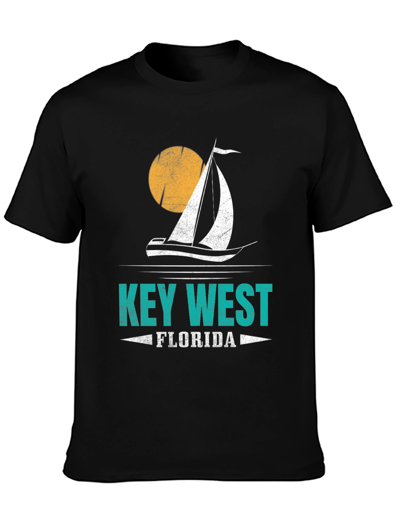 Key West Florida Sailboat Graphic Tee