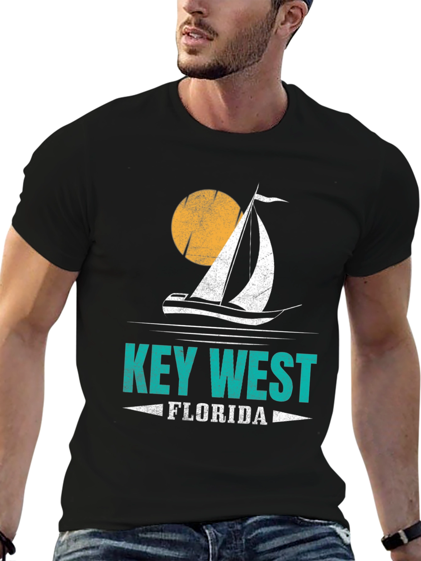Key West Florida Sailboat Graphic Tee