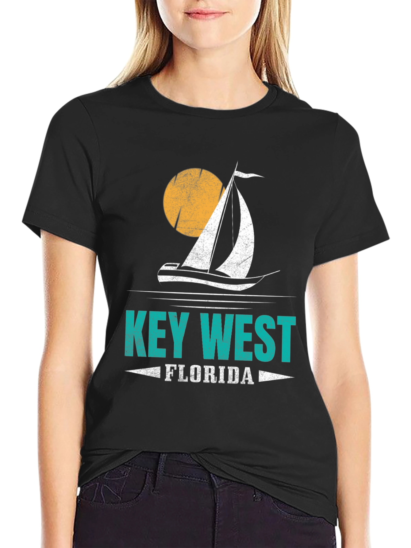 Key West Florida Sailboat Graphic Tee