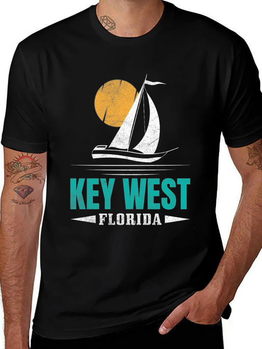 Key West Florida Sailboat Graphic Tee