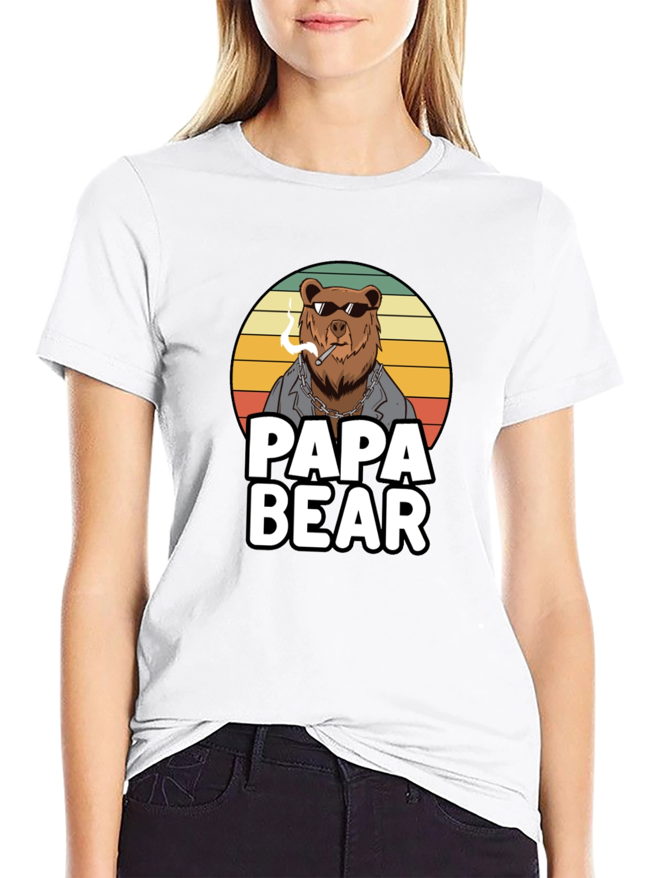 Papa Bear T-Shirt - Cool Bear Design