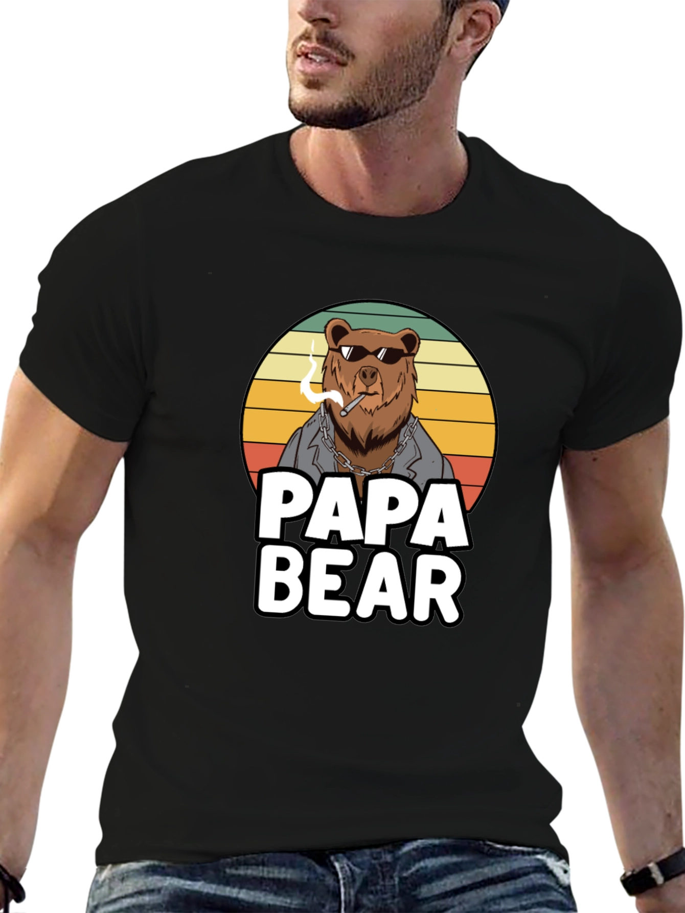 Papa Bear T-Shirt - Cool Bear Design