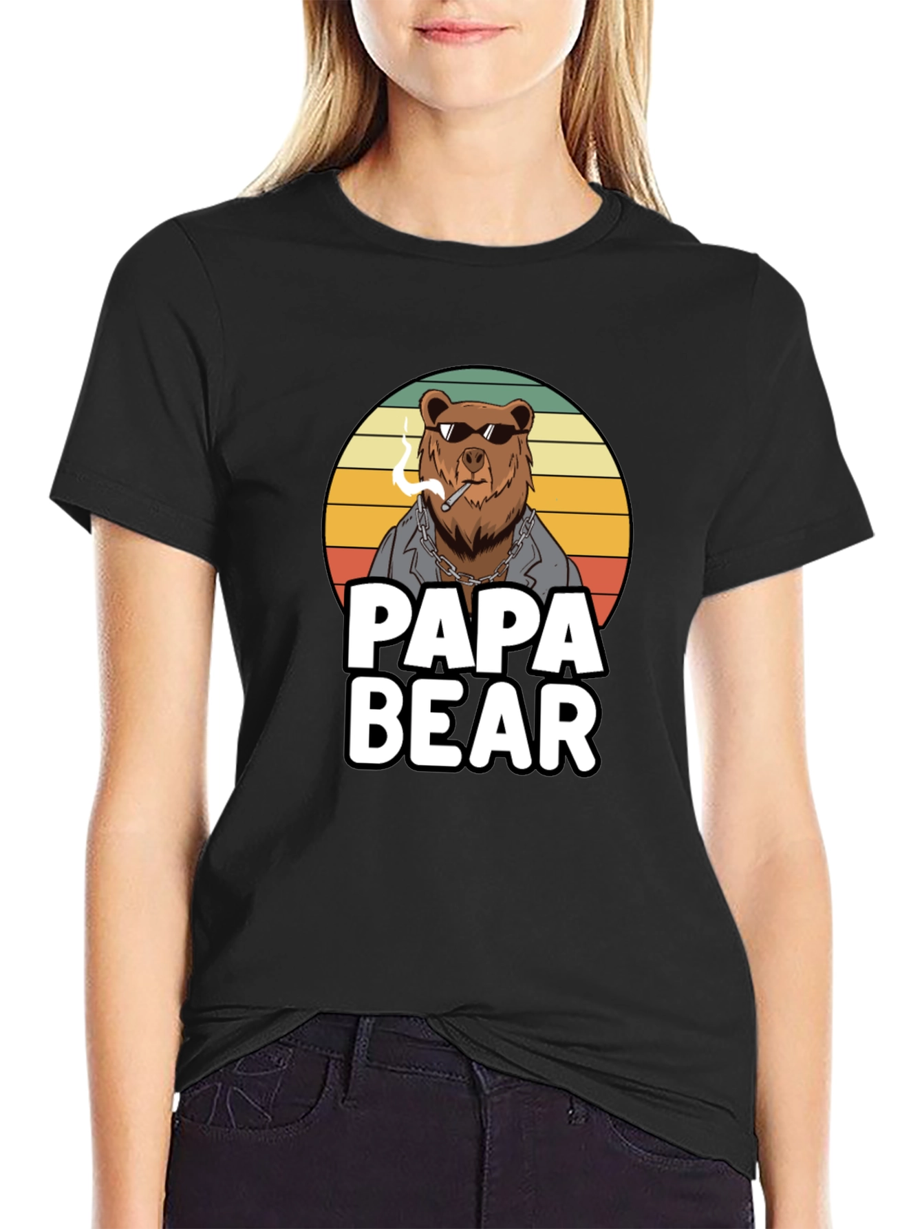 Papa Bear T-Shirt - Cool Bear Design
