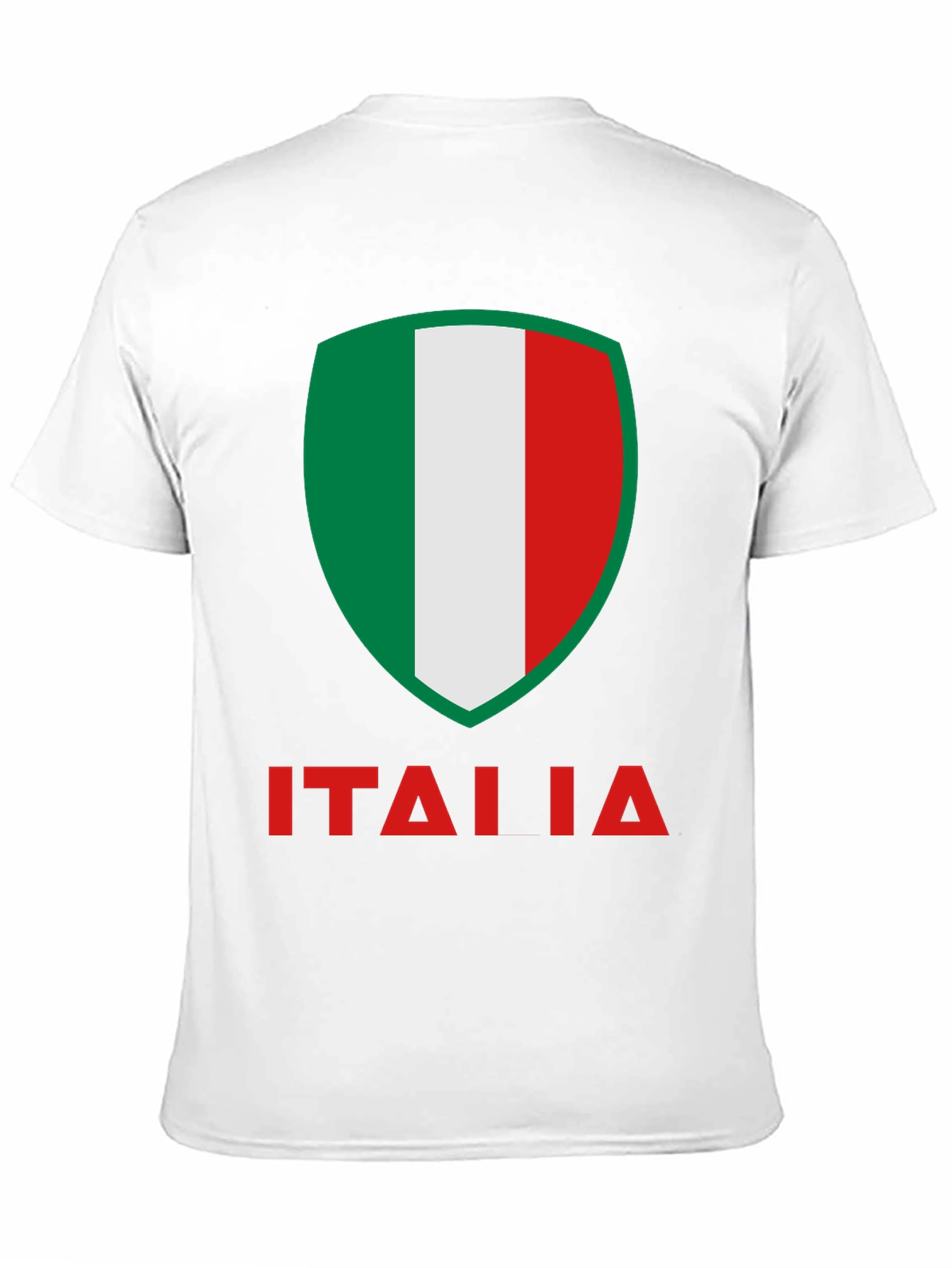 Italia Flag Shield Graphic T-Shirt - Black