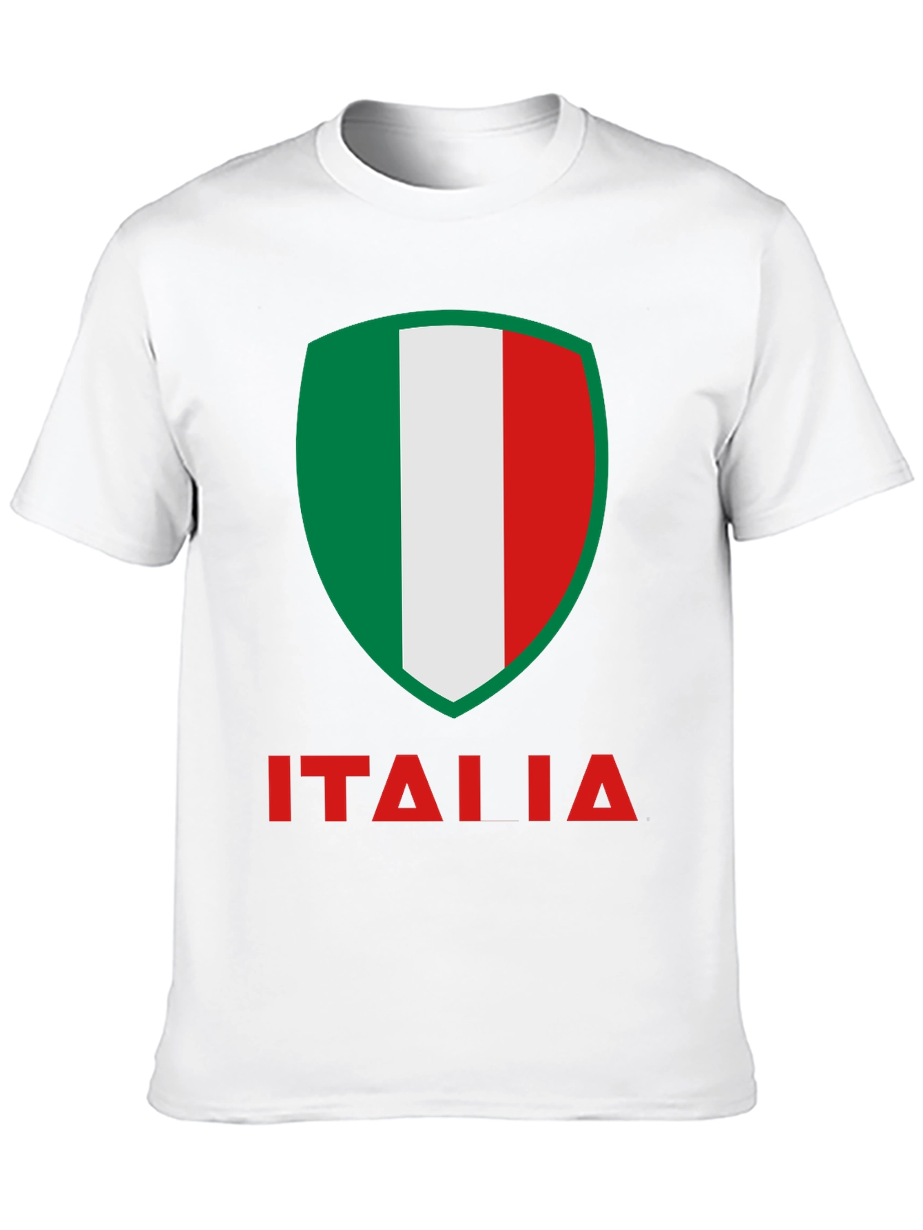 Italia Flag Shield Graphic T-Shirt - Black