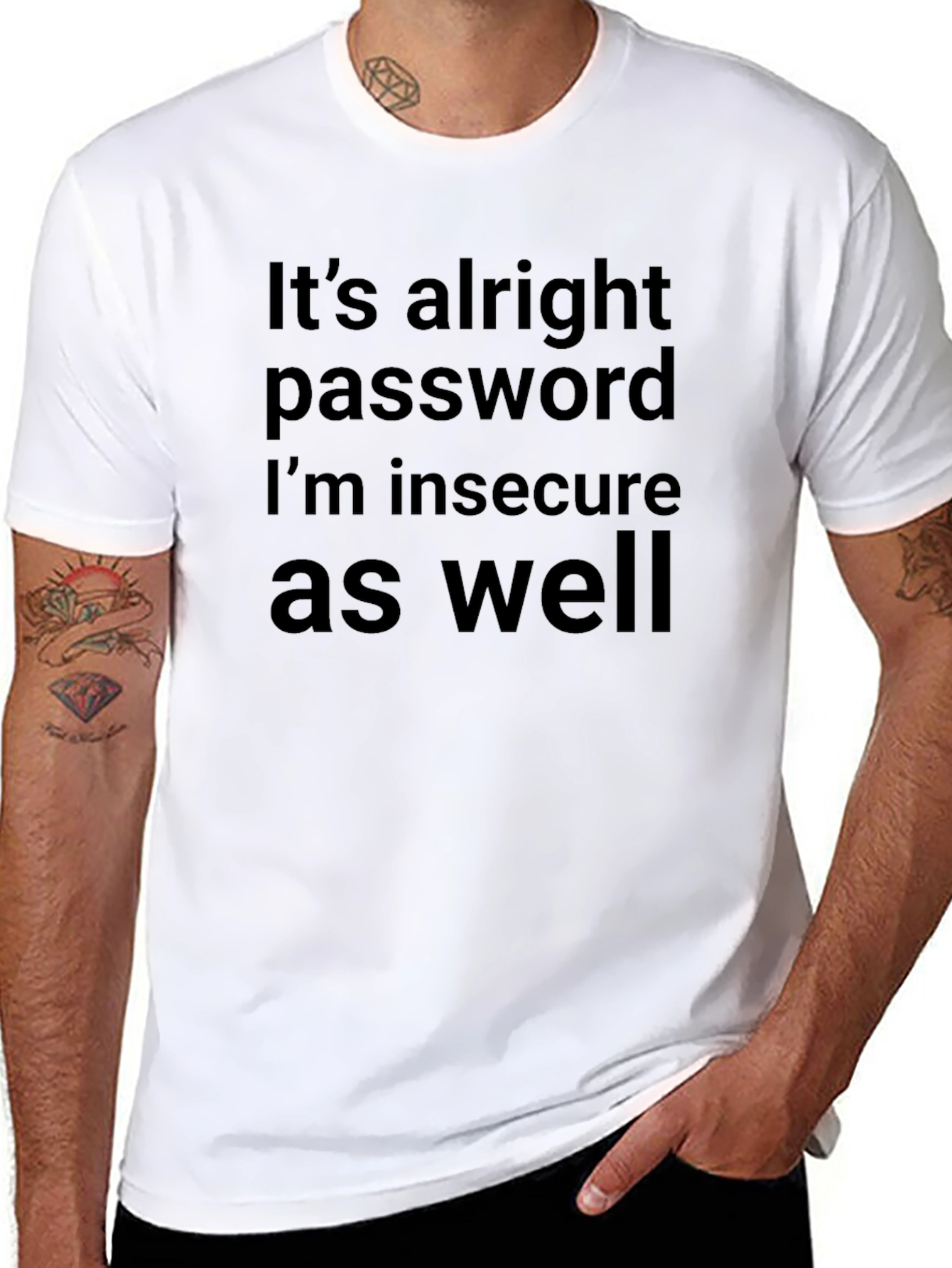 Its Alright Password Funny Graphic T-Shirt