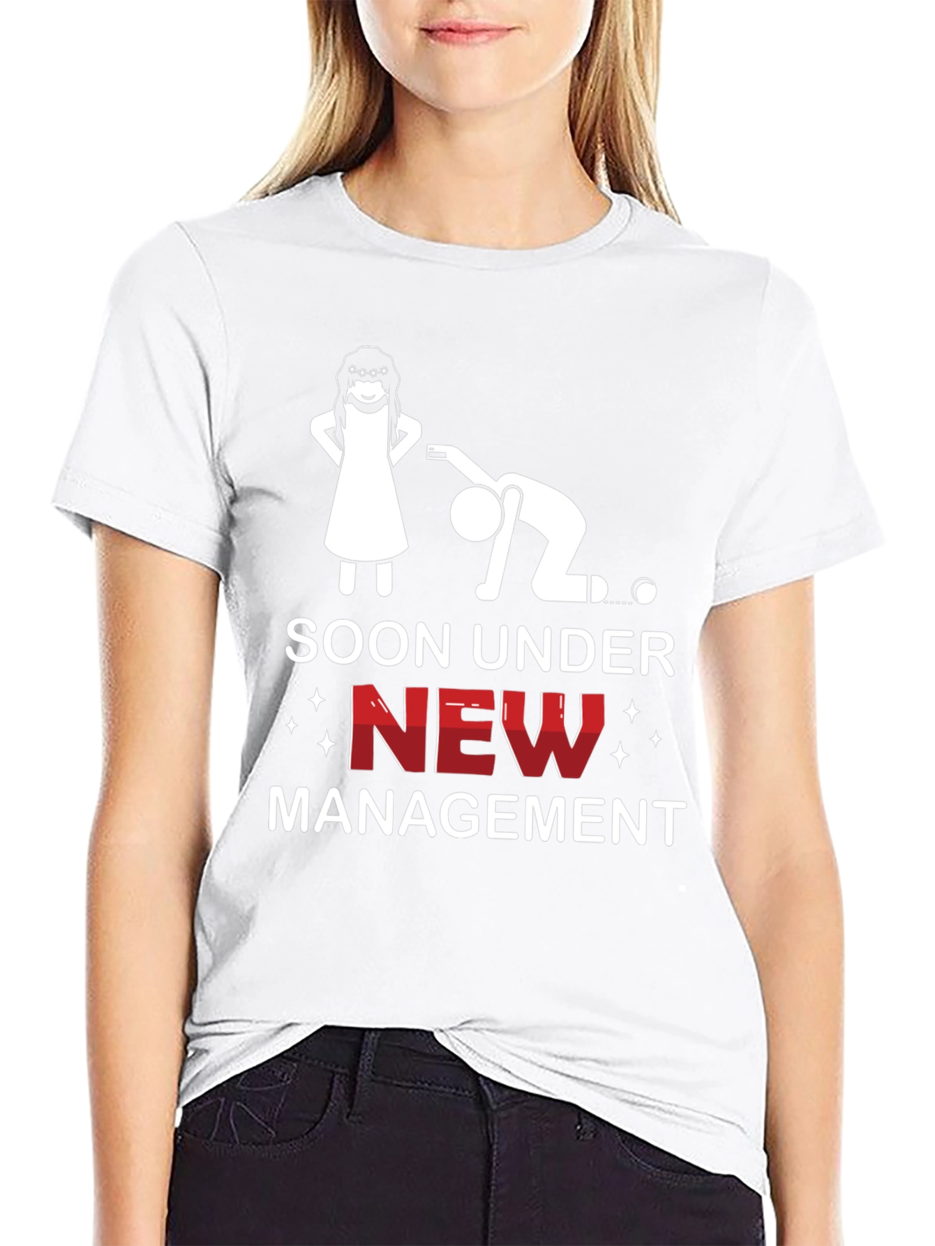 Soon Under New Management Funny Graphic Tee