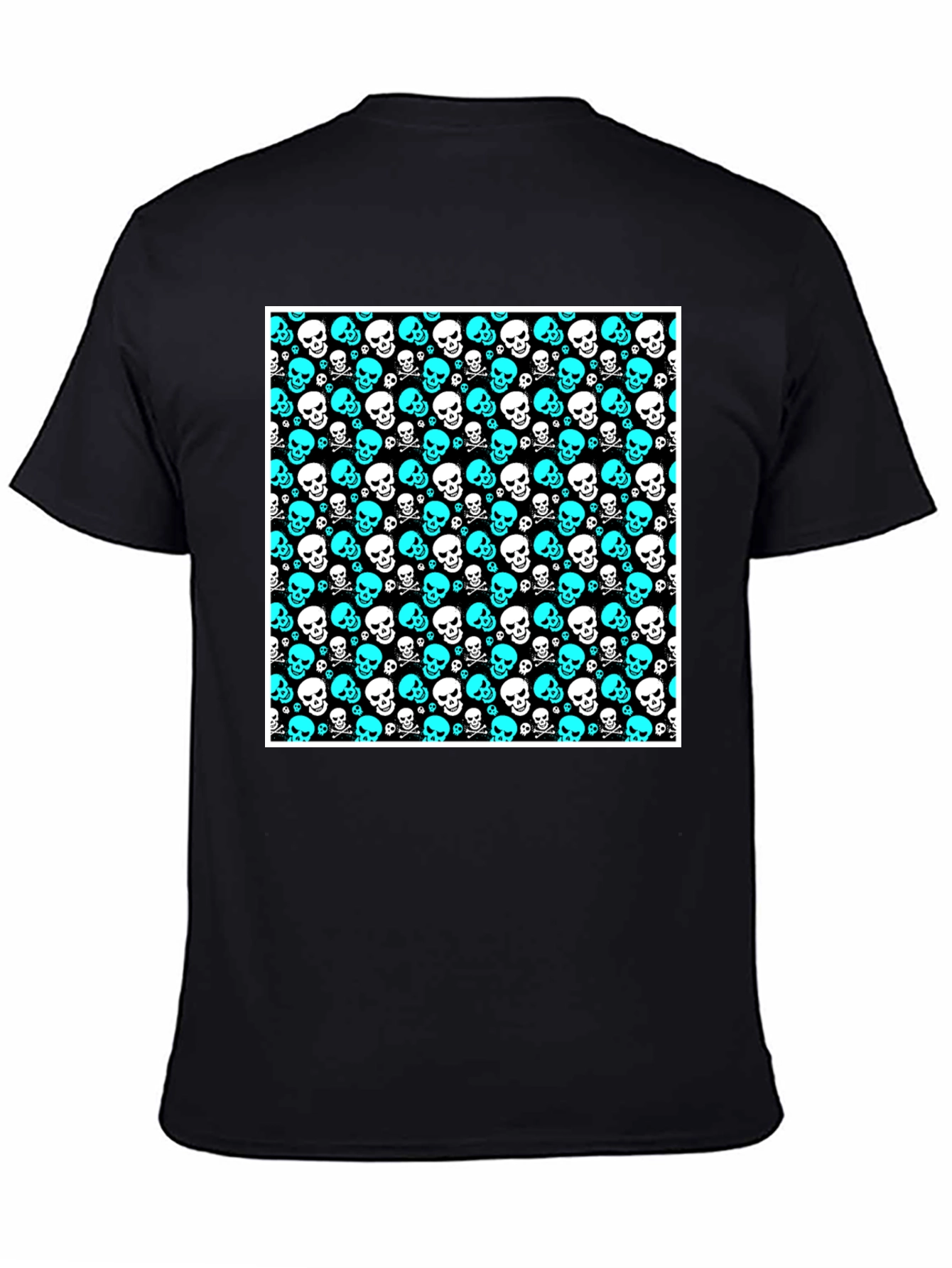 Skull Print Black T-Shirt