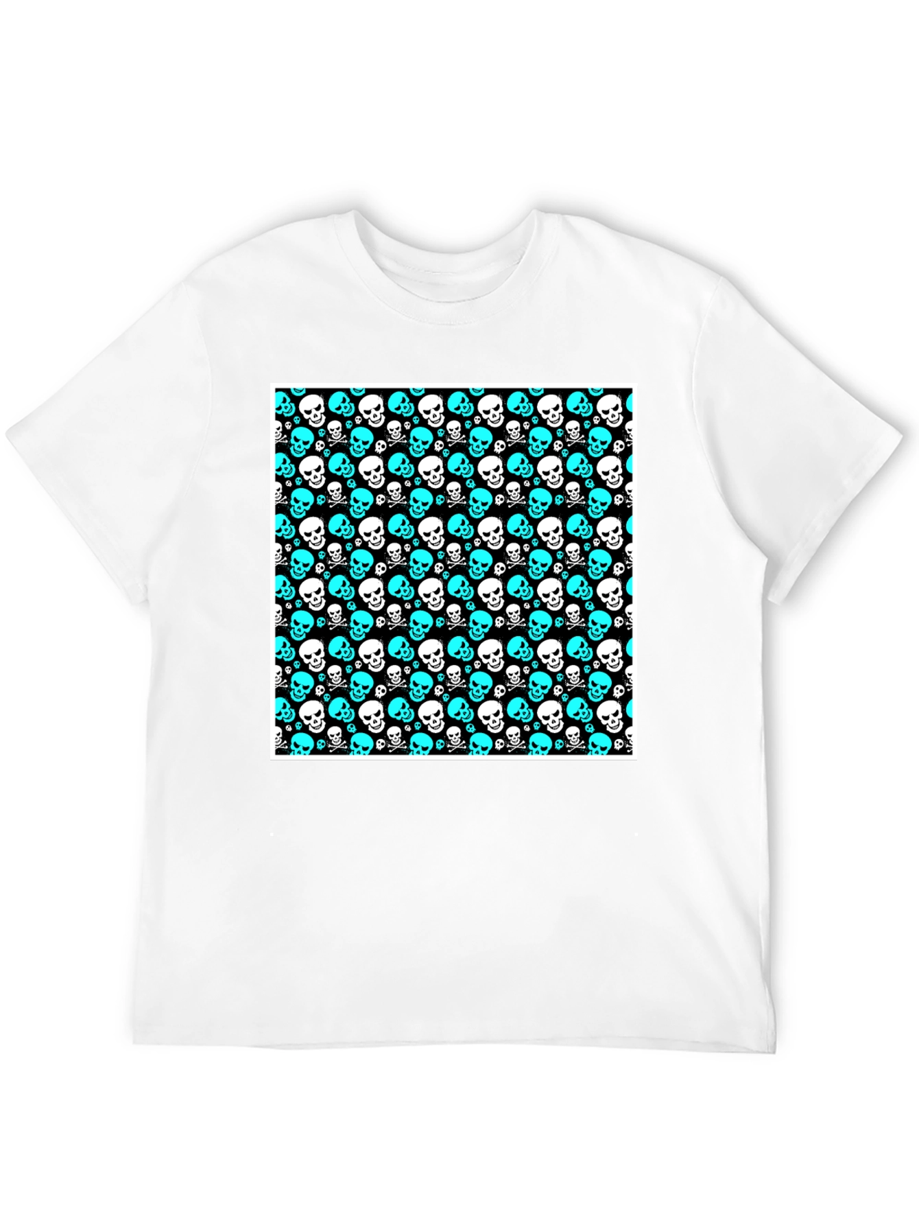 Skull Print Black T-Shirt