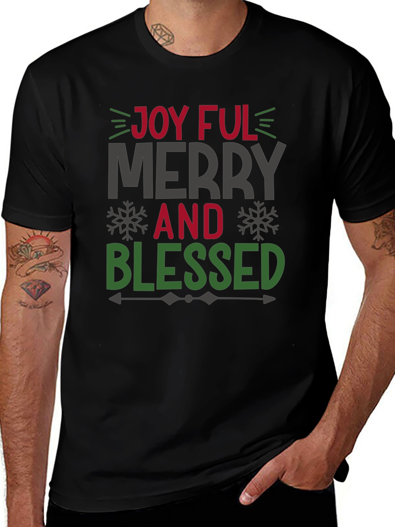 Joyful Merry and Blessed Holiday T-Shirt