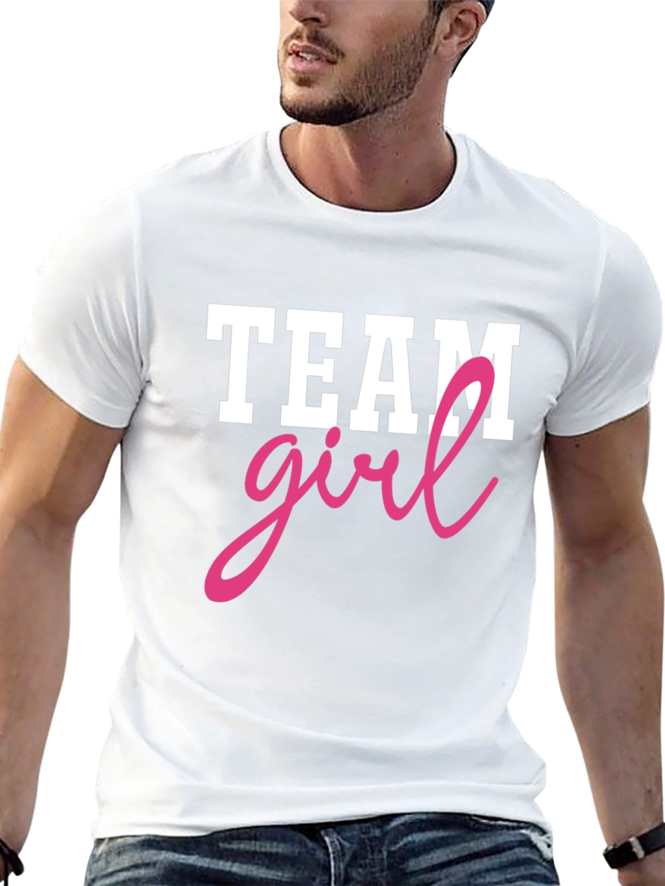 Team Girl T-Shirt - Baby Gender Reveal Party