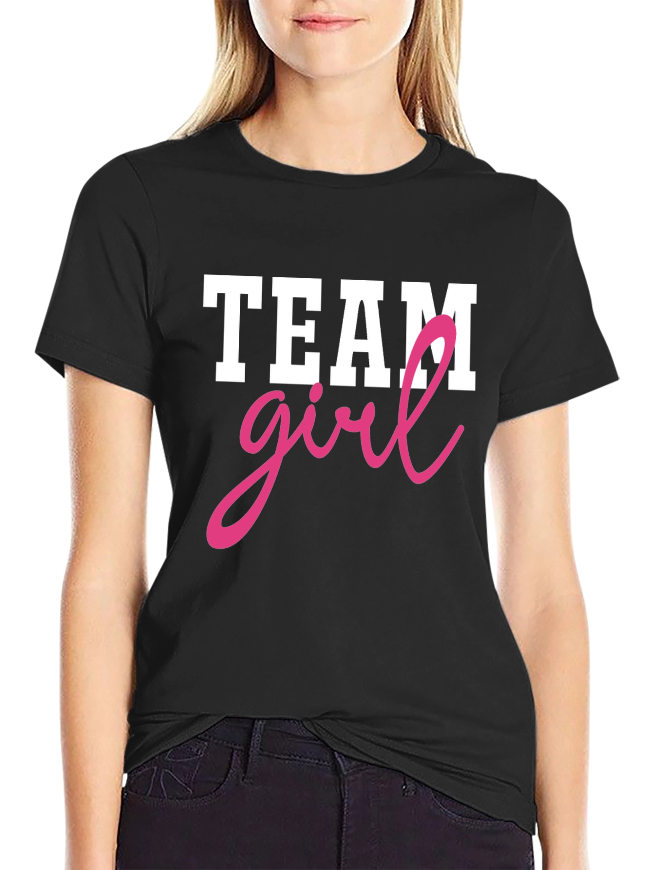 Team Girl T-Shirt - Baby Gender Reveal Party