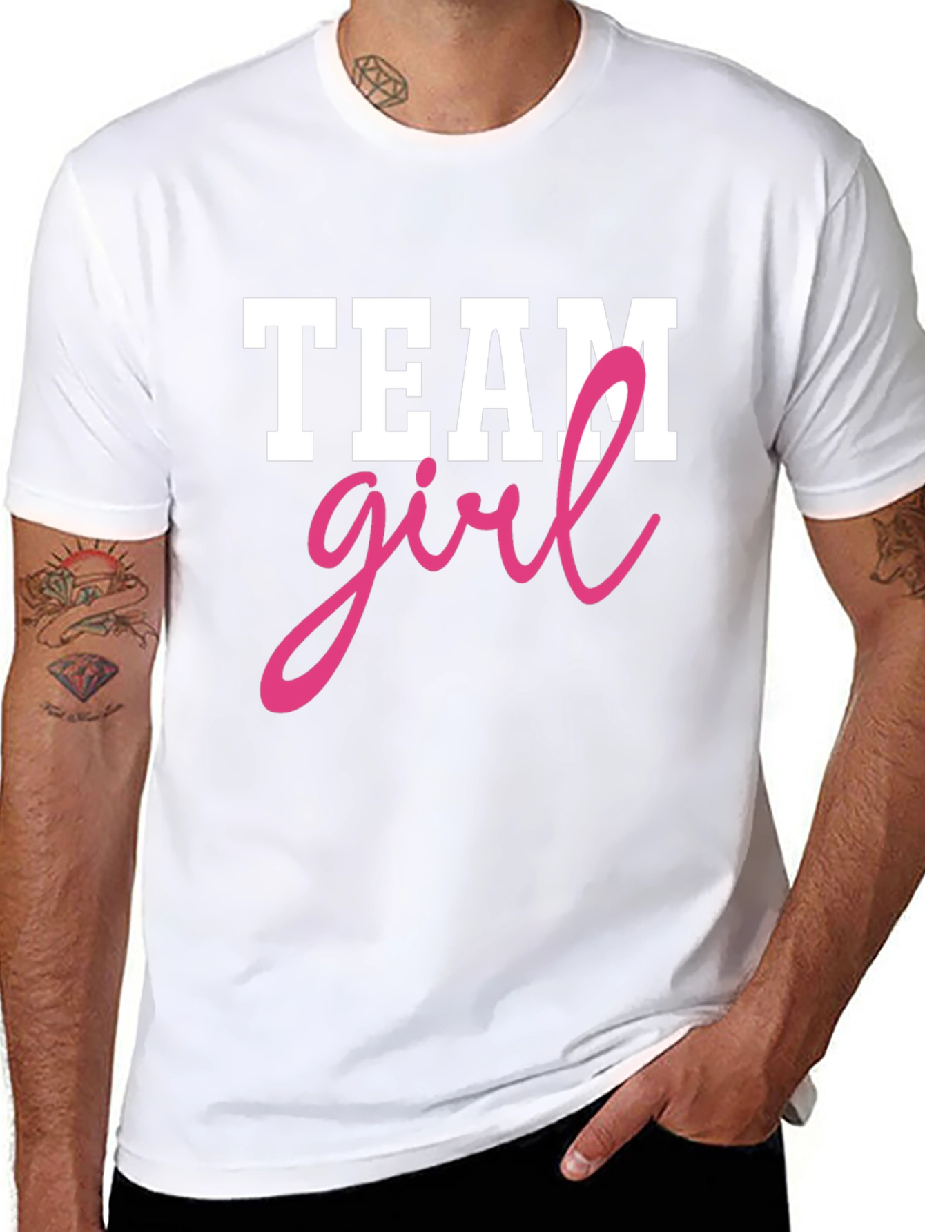 Team Girl T-Shirt - Baby Gender Reveal Party
