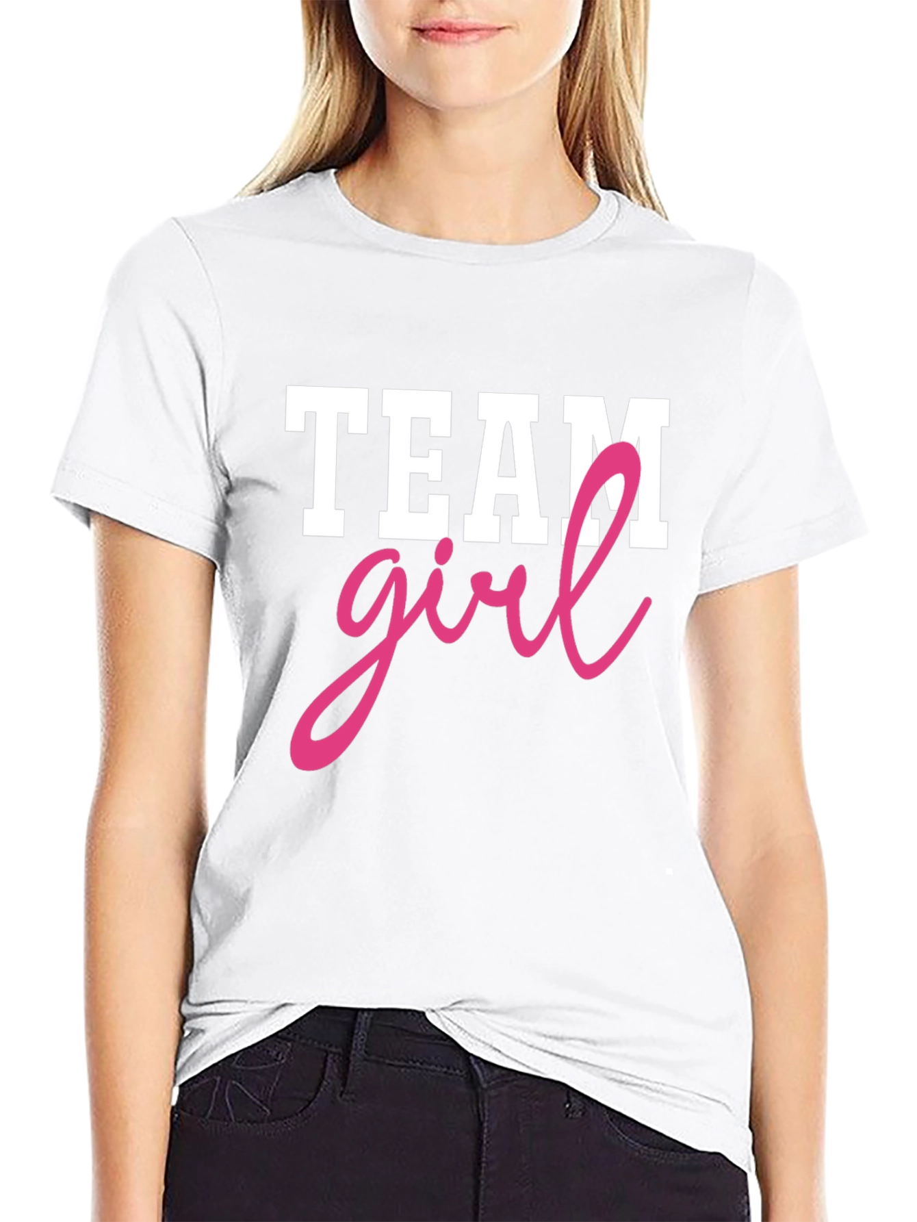 Team Girl T-Shirt - Baby Gender Reveal Party