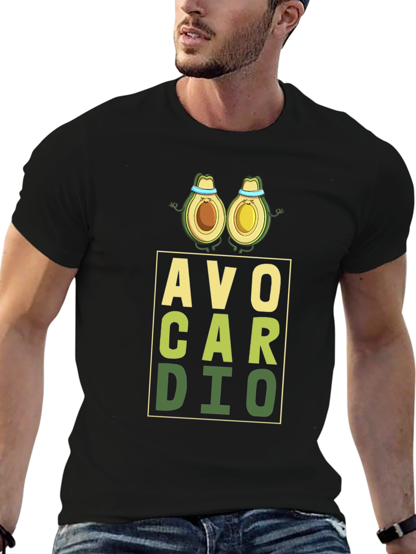 Avo Cardio T-Shirt - Workout Avocado Pun Tee