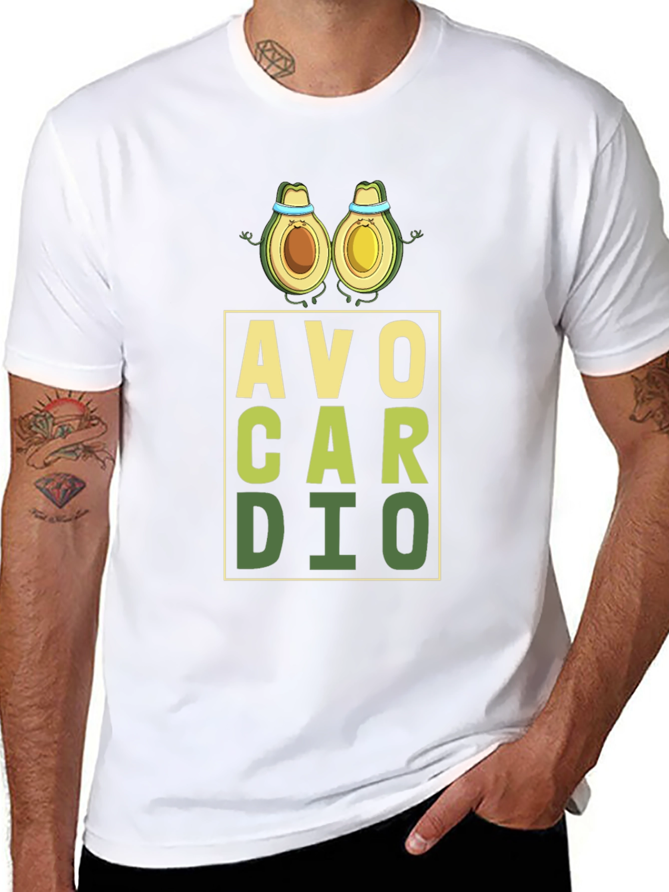 Avo Cardio T-Shirt - Workout Avocado Pun Tee
