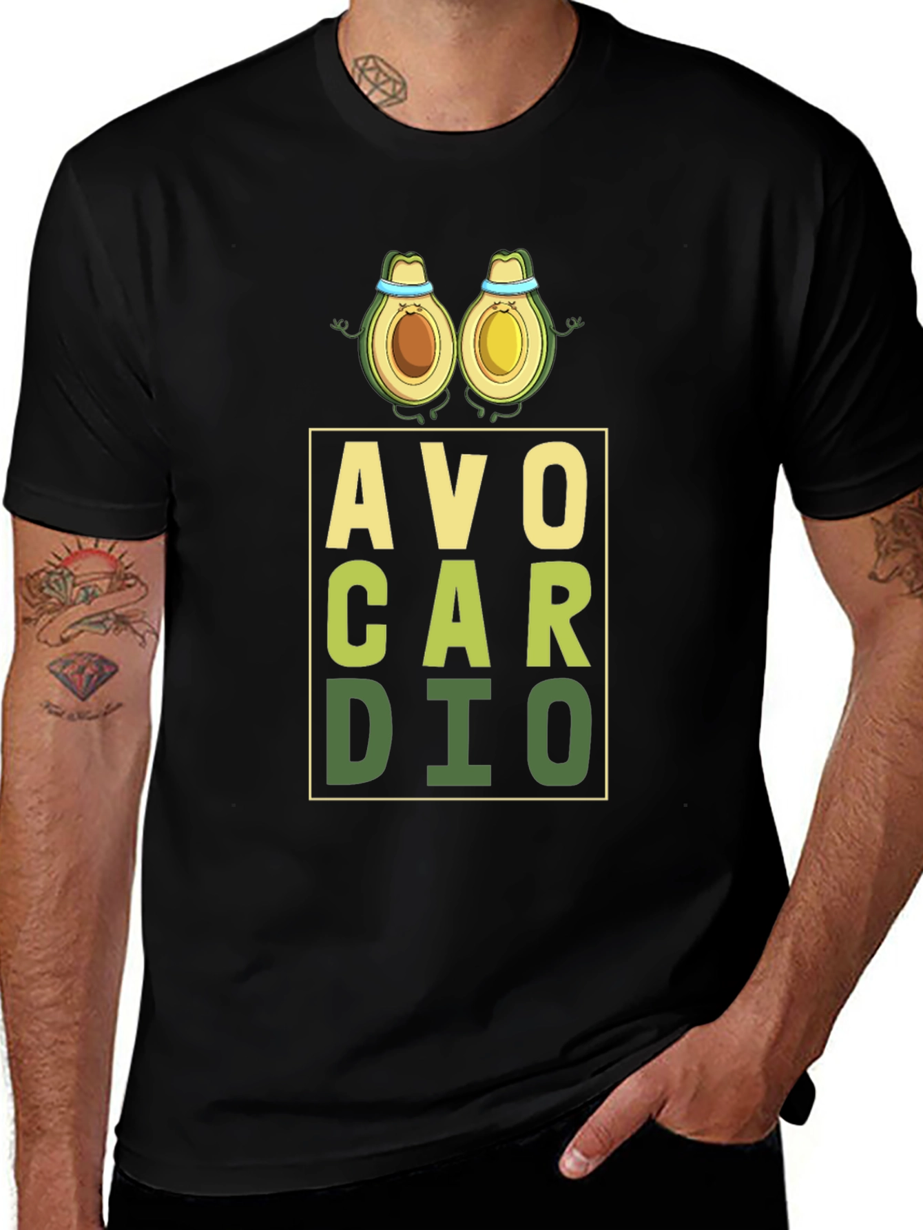 Avo Cardio T-Shirt - Workout Avocado Pun Tee