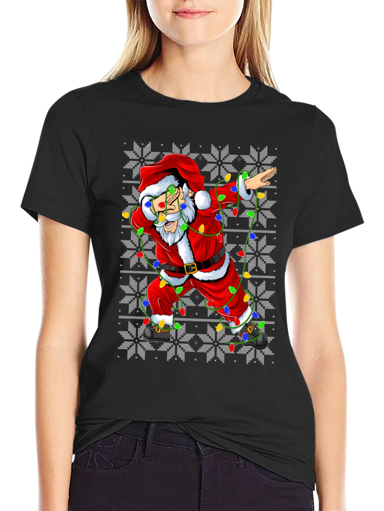Dabbing Santa Christmas T-Shirt