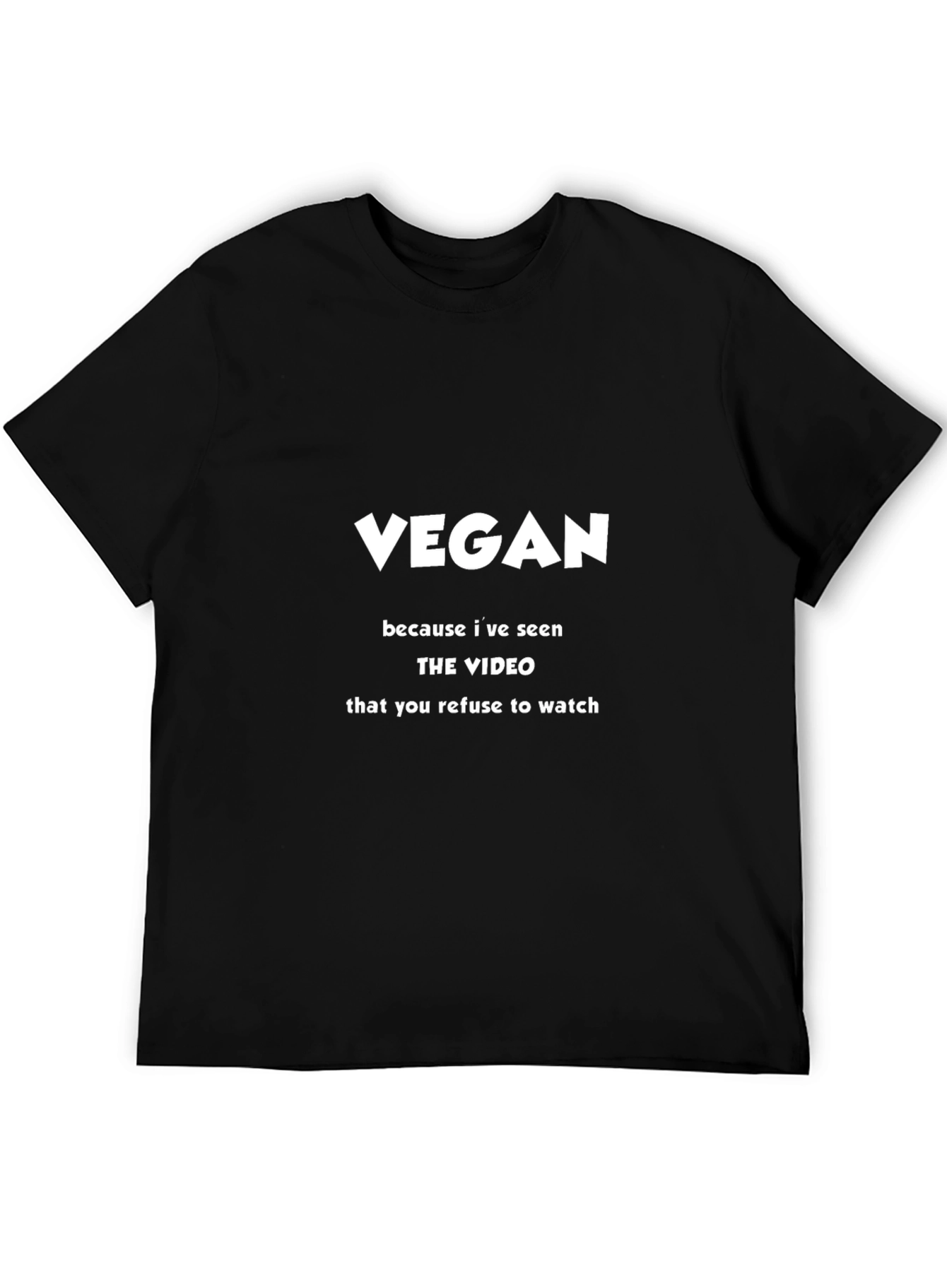 Vegan Video T-Shirt - Ethical Statement Tee