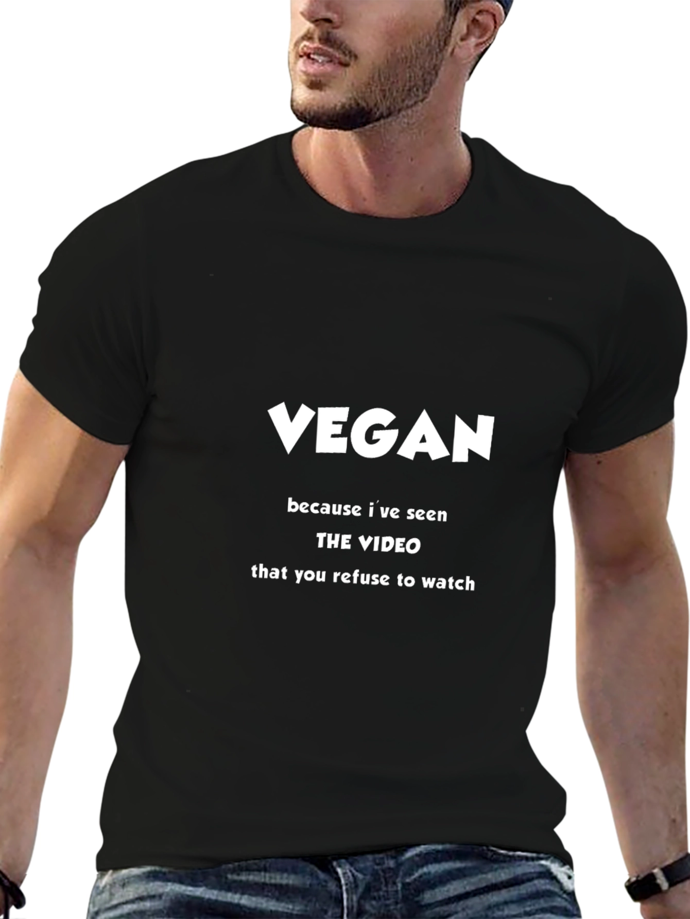 Vegan Video T-Shirt - Ethical Statement Tee