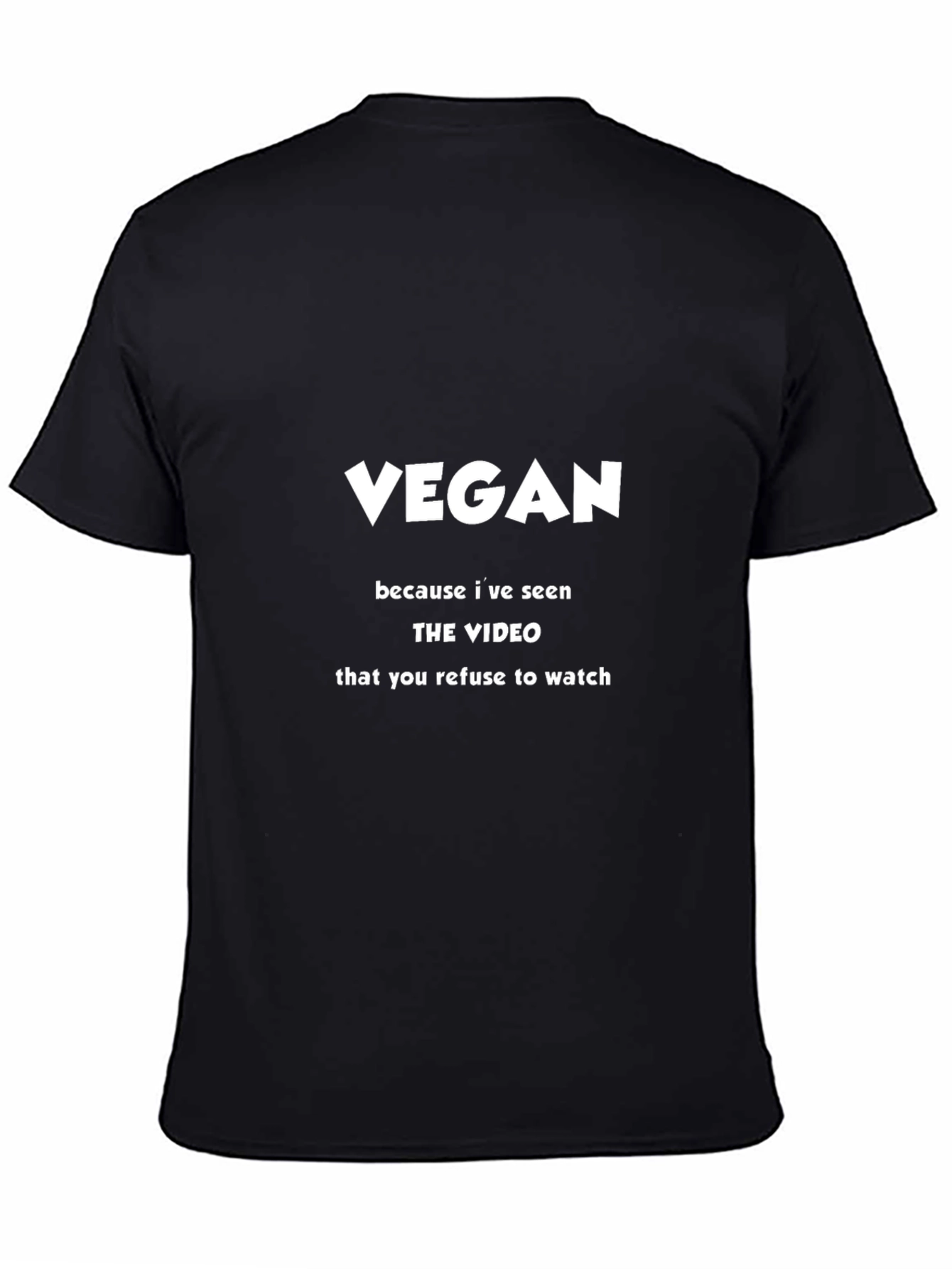 Vegan Video T-Shirt - Ethical Statement Tee