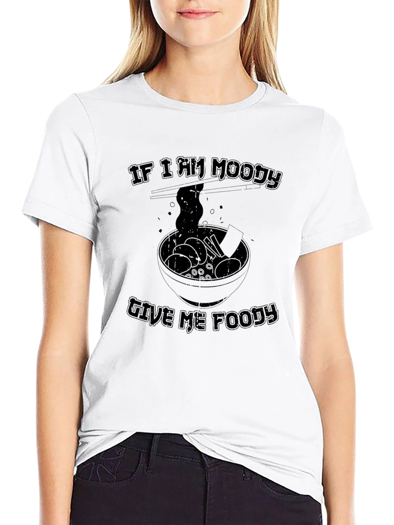 Moody Foodie Graphic Tee - Ramen Lover Shirt