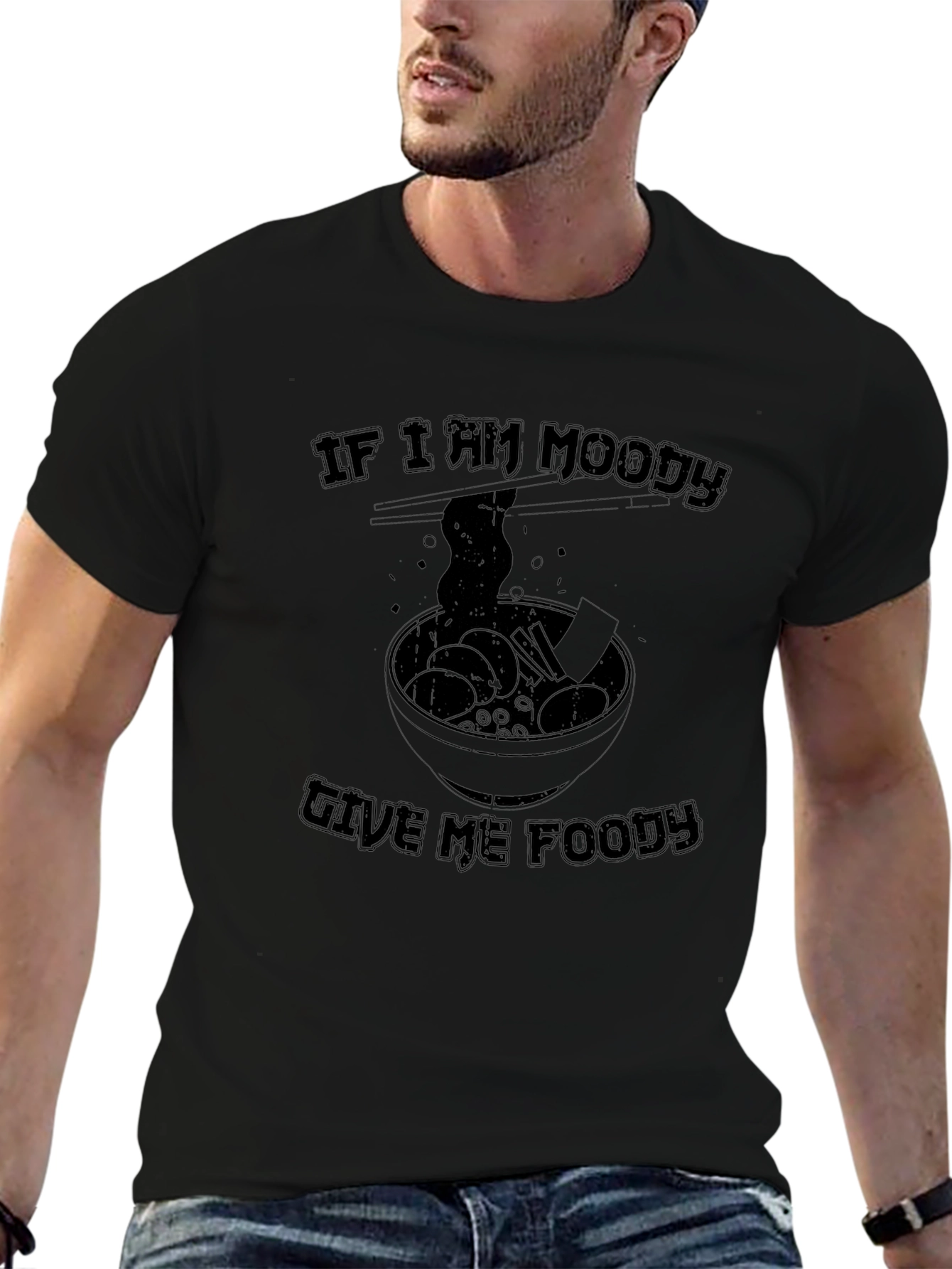 Moody Foodie Graphic Tee - Ramen Lover Shirt