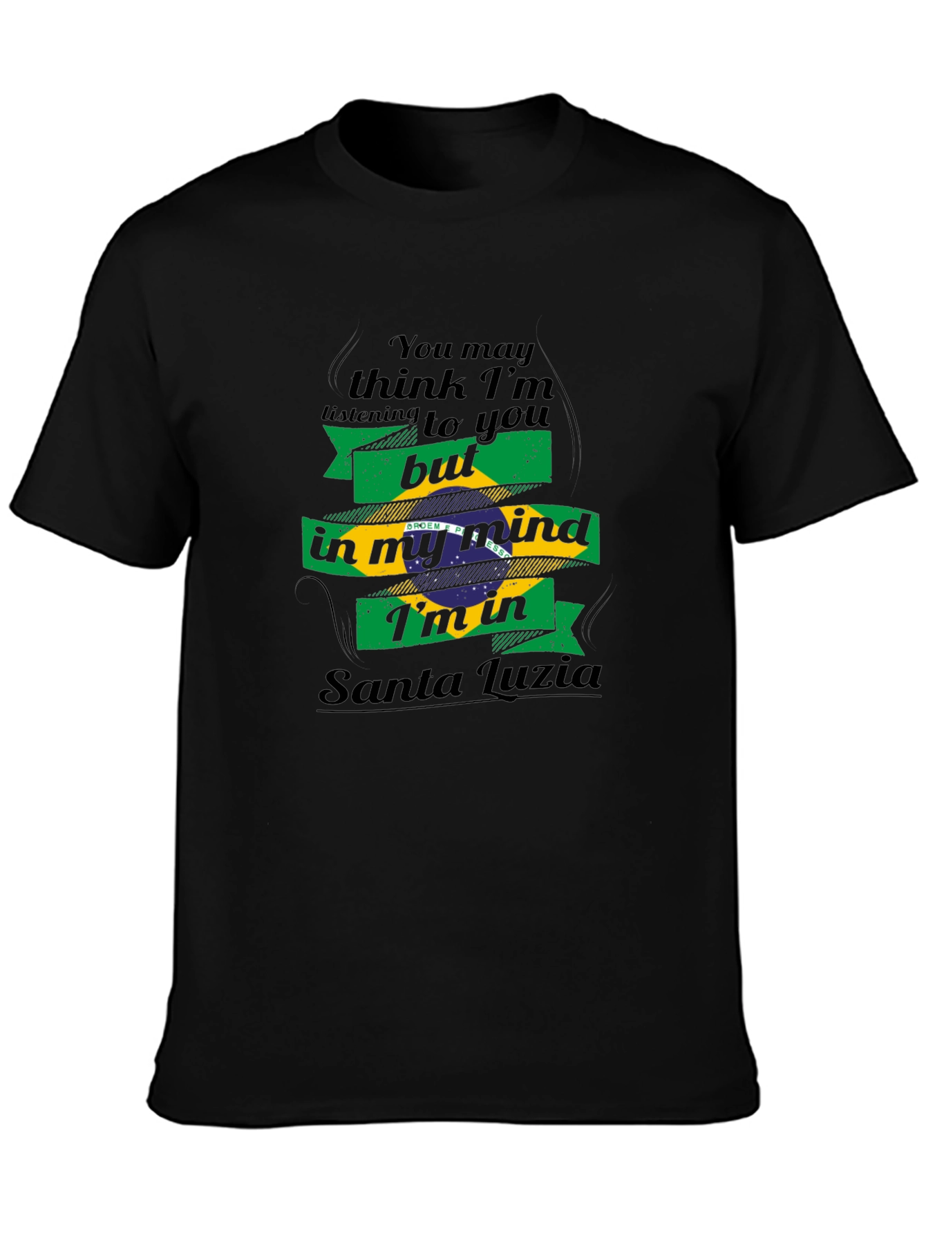 Santa Luzia Brazil Flag Mind T-Shirt