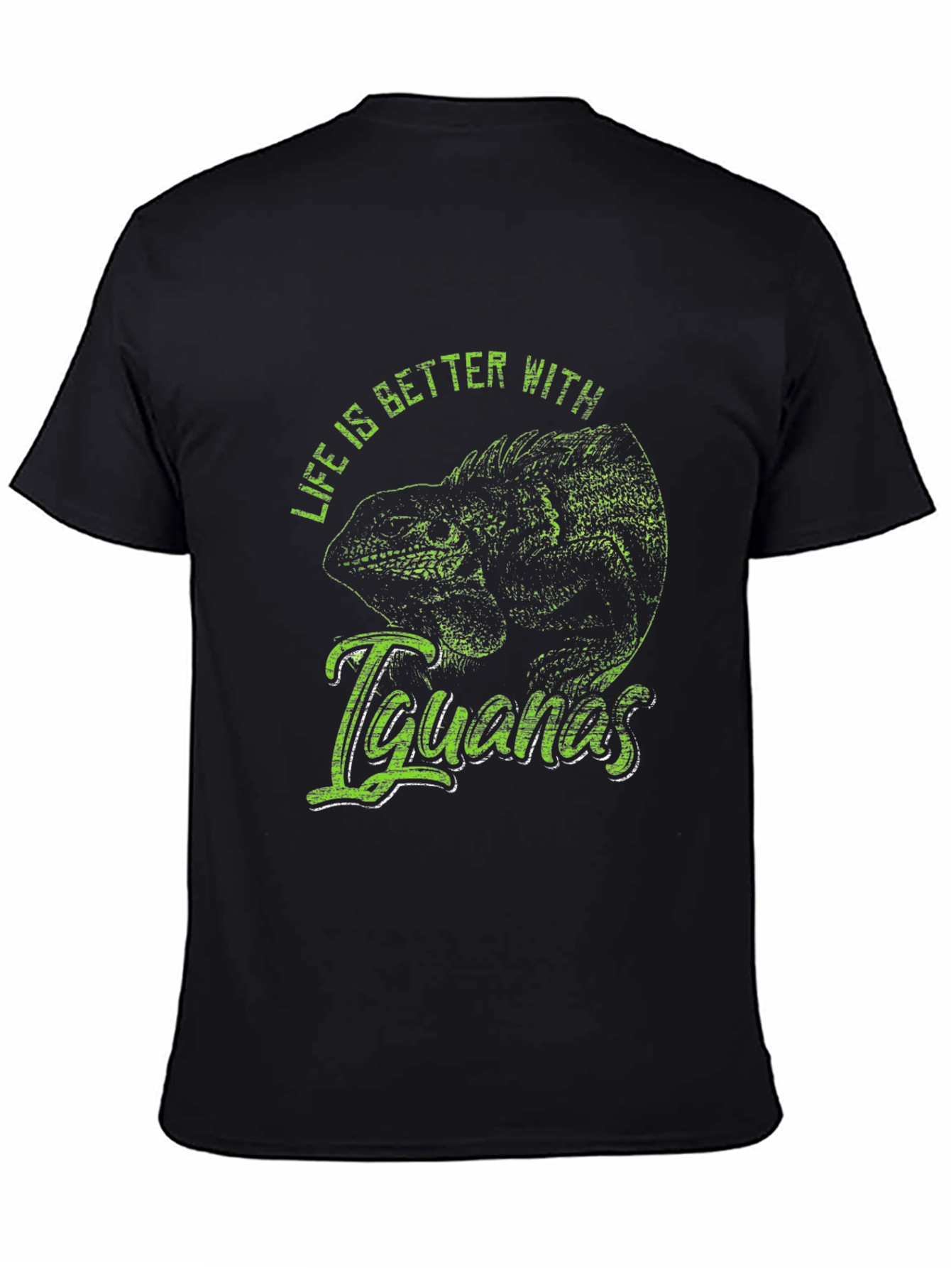 Iguana Graphic T-Shirt - Life is Better with Iguanas