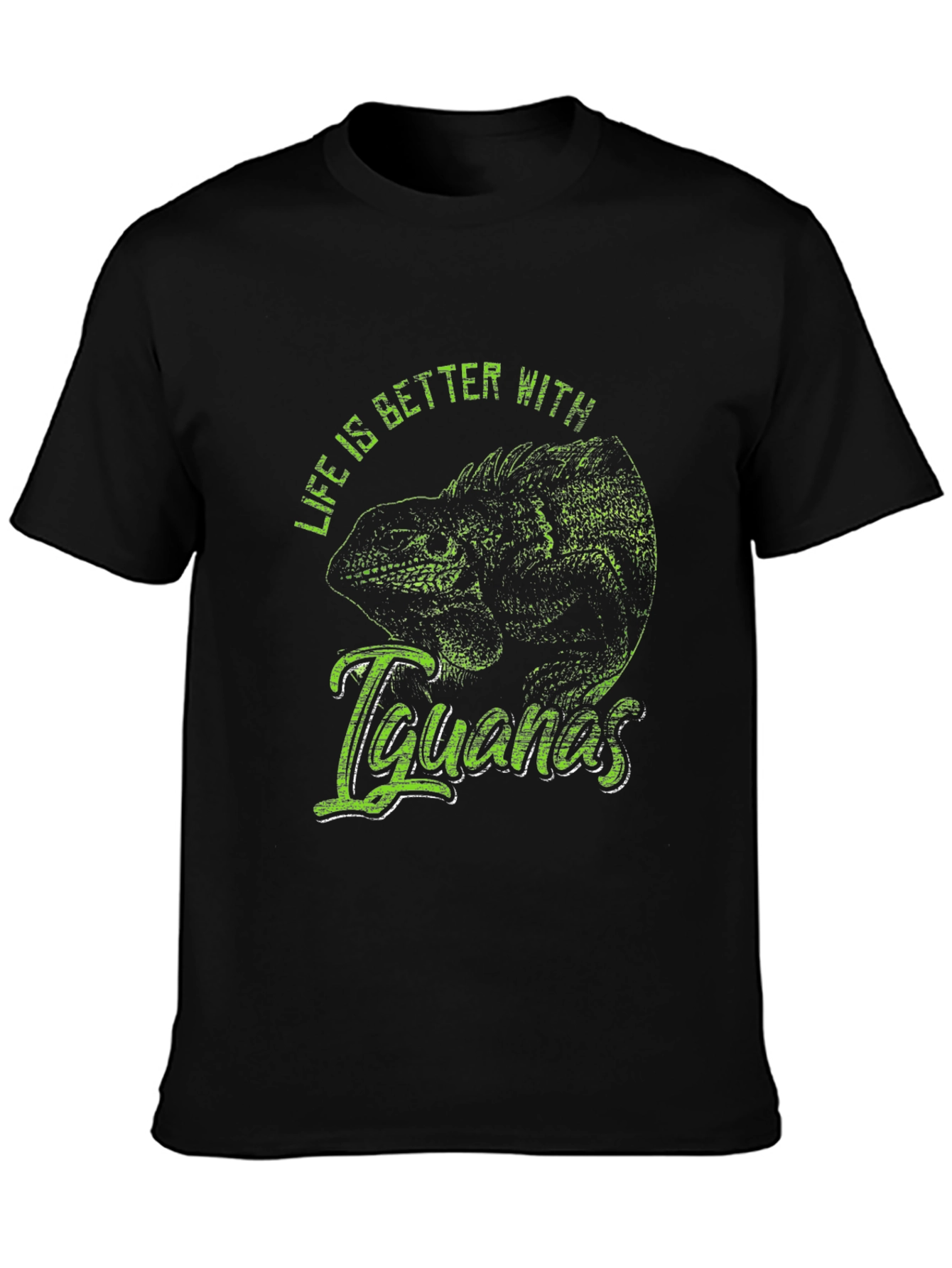 Iguana Graphic T-Shirt - Life is Better with Iguanas