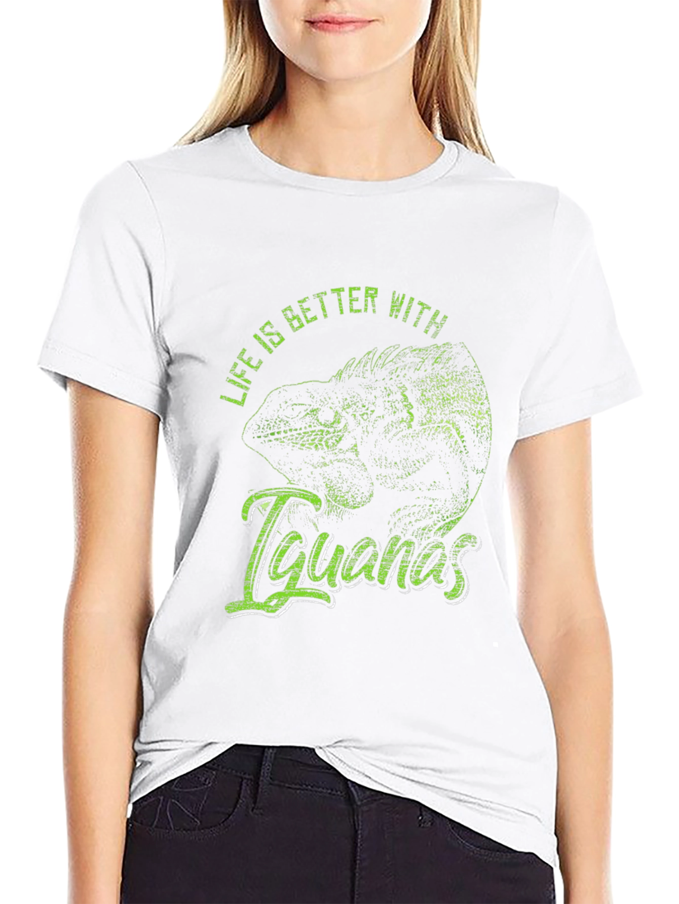 Iguana Graphic T-Shirt - Life is Better with Iguanas