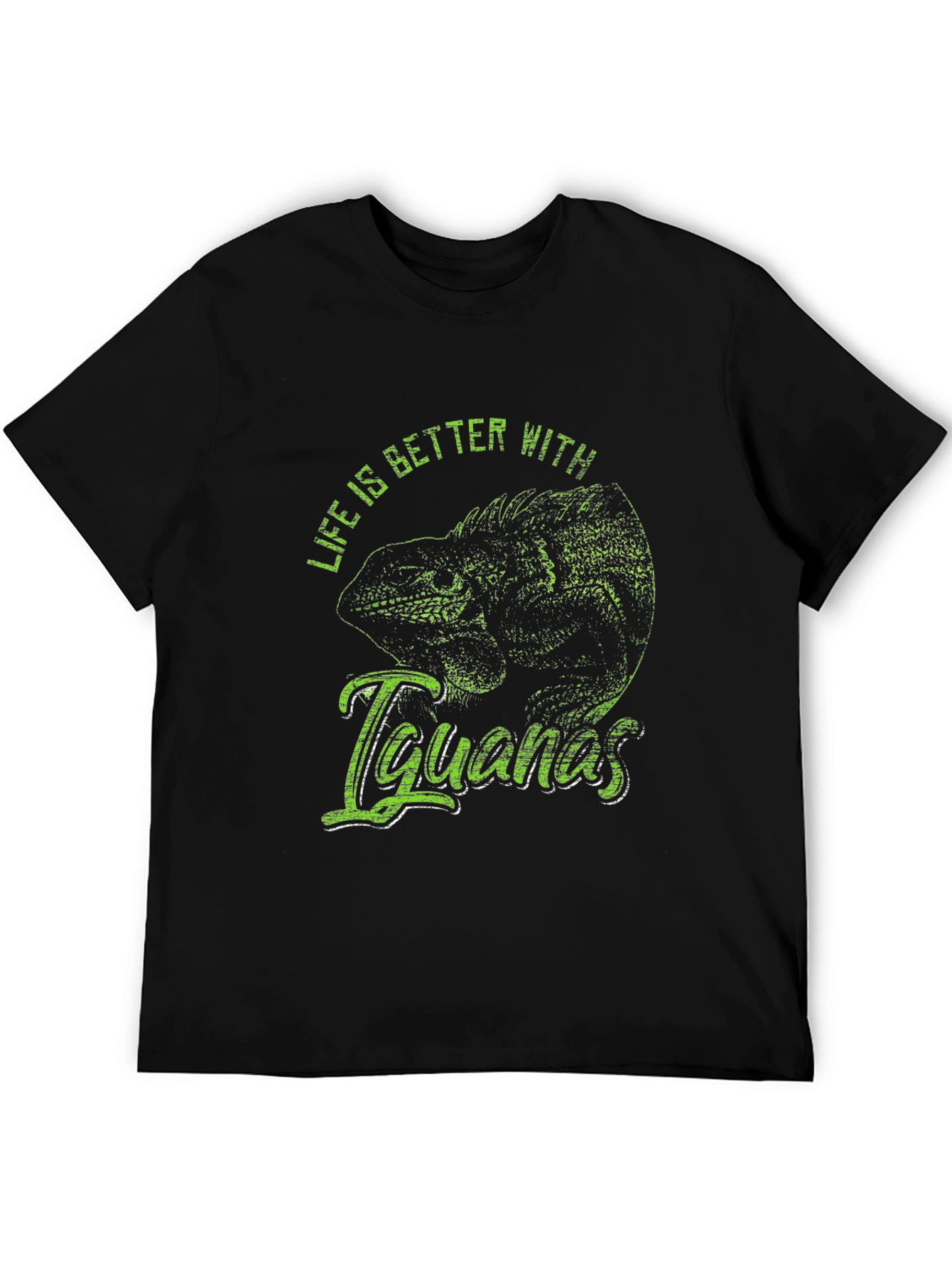 Iguana Graphic T-Shirt - Life is Better with Iguanas