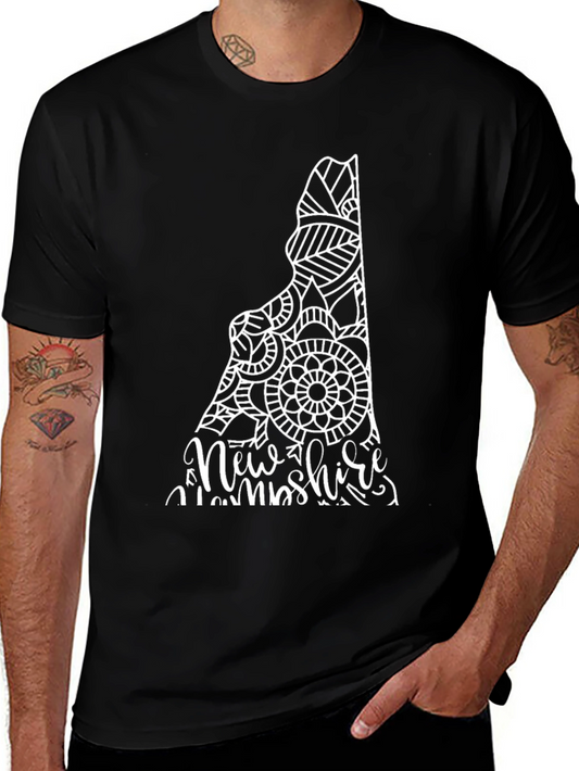 New Hampshire Mandala State T-Shirt