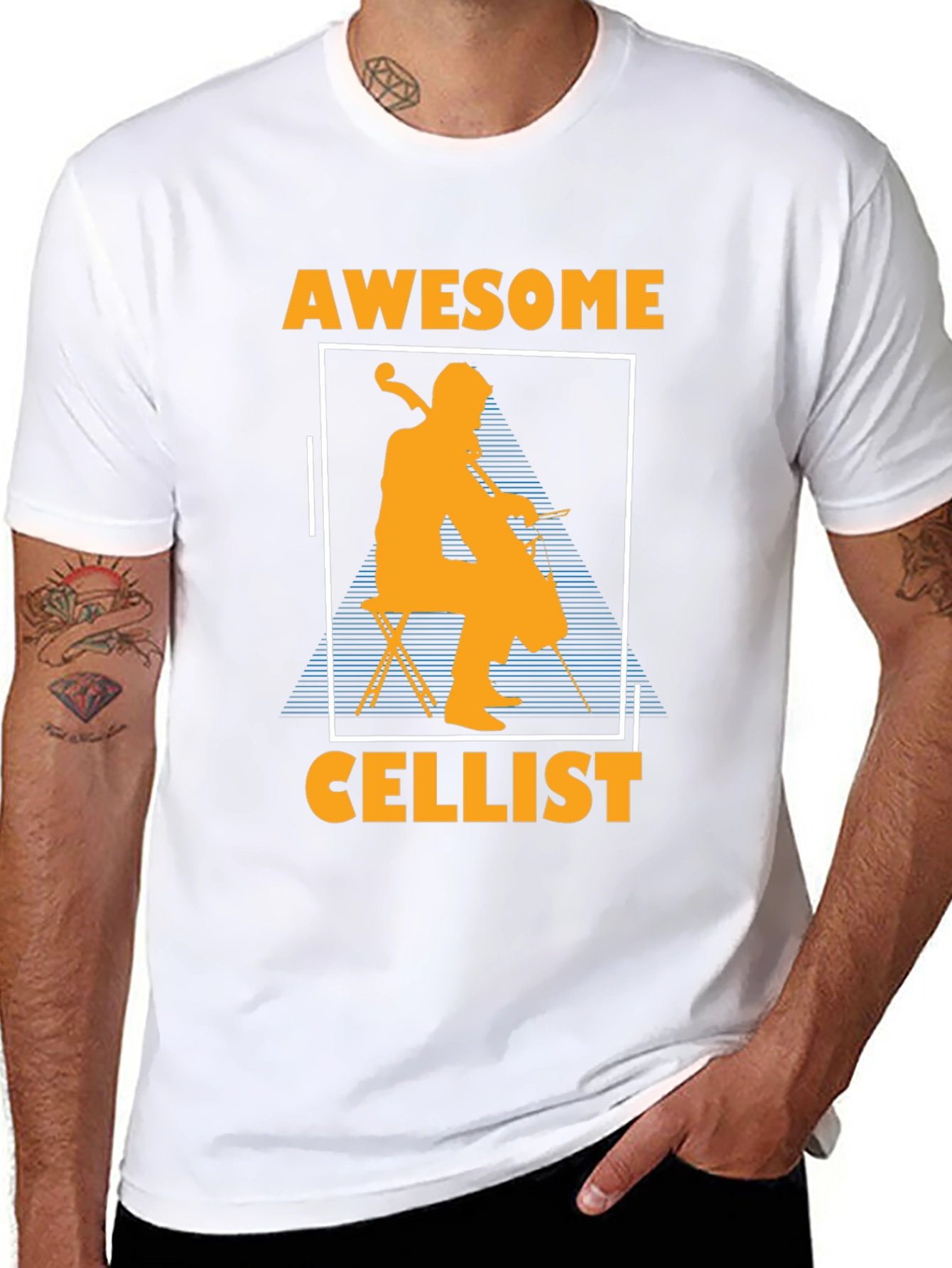 Awesome Cellist T-Shirt - Music Lover Tee
