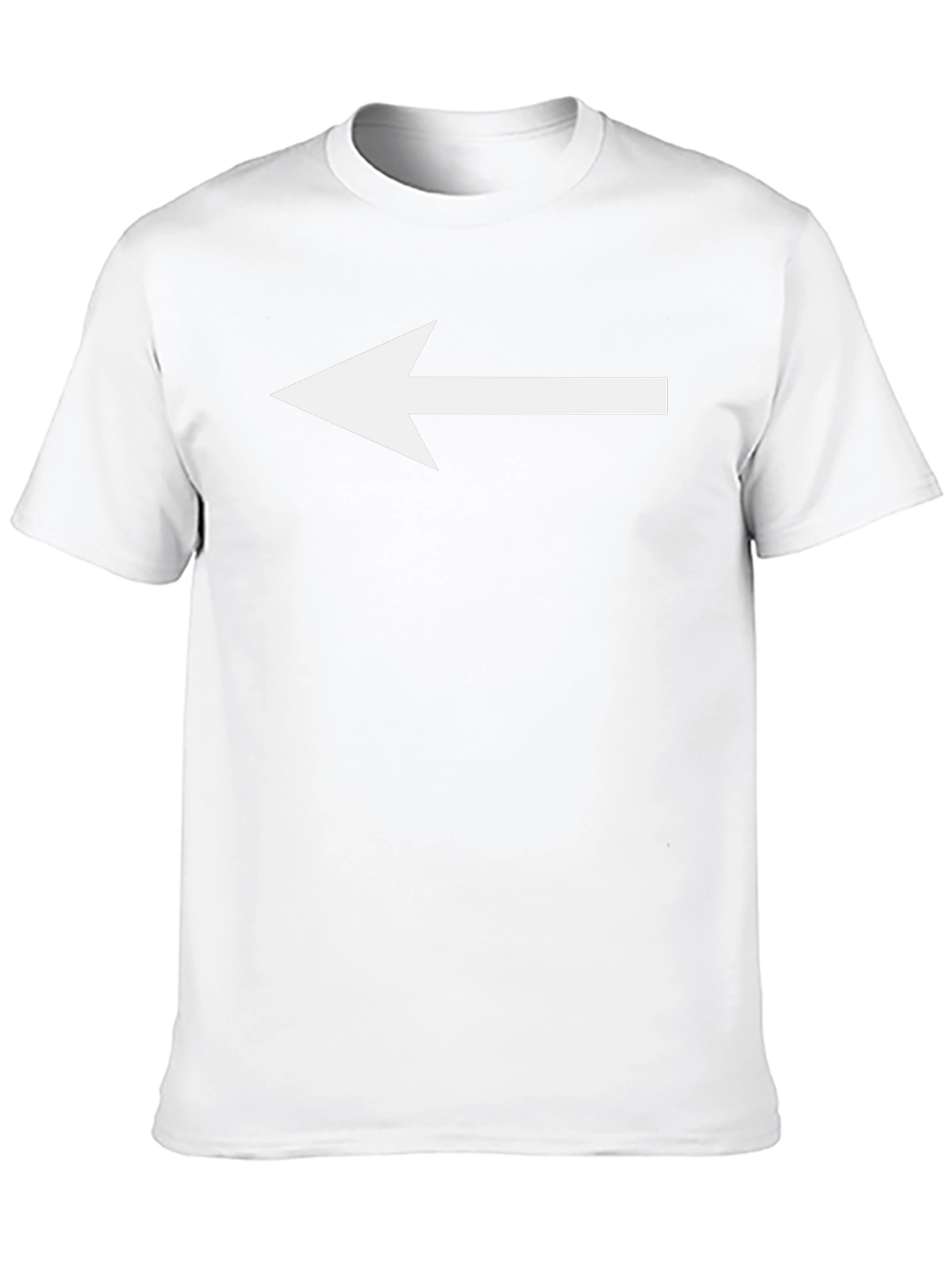 Left Arrow Black T-Shirt - Point the Way!