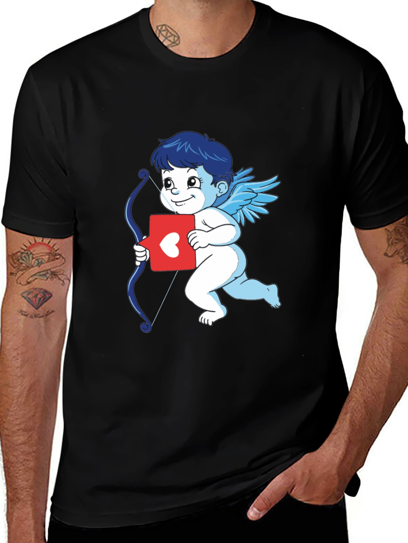 Cupid Graphic T-Shirt - Love & Arrows