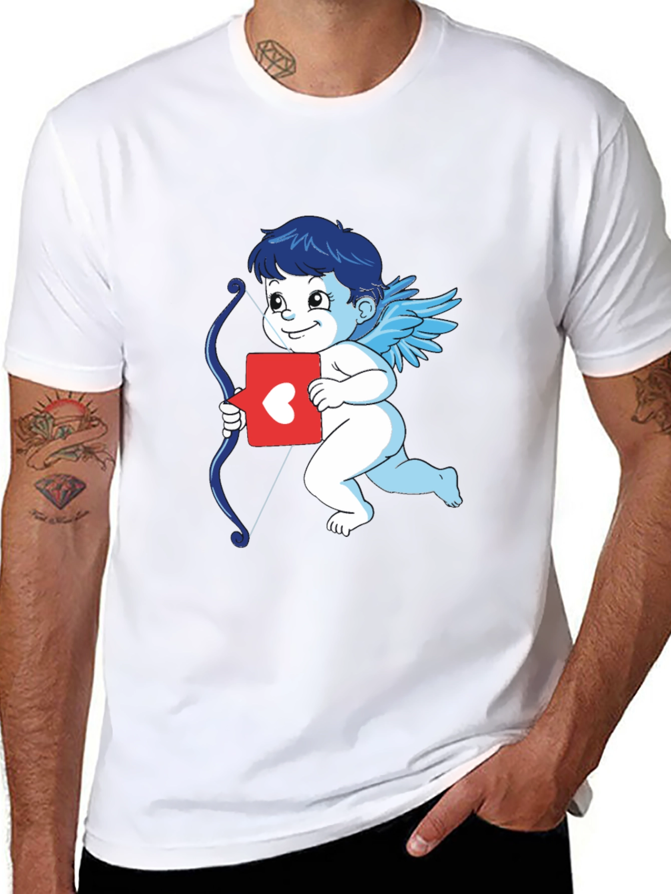 Cupid Graphic T-Shirt - Love & Arrows