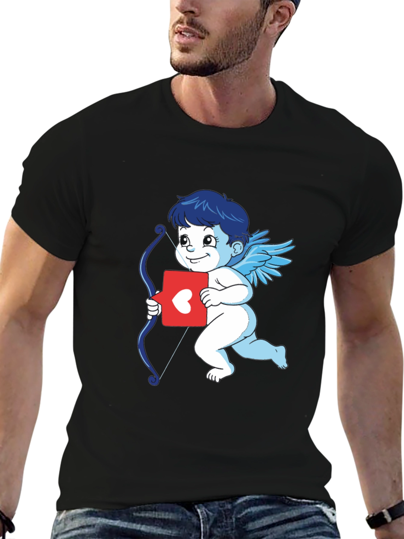 Cupid Graphic T-Shirt - Love & Arrows