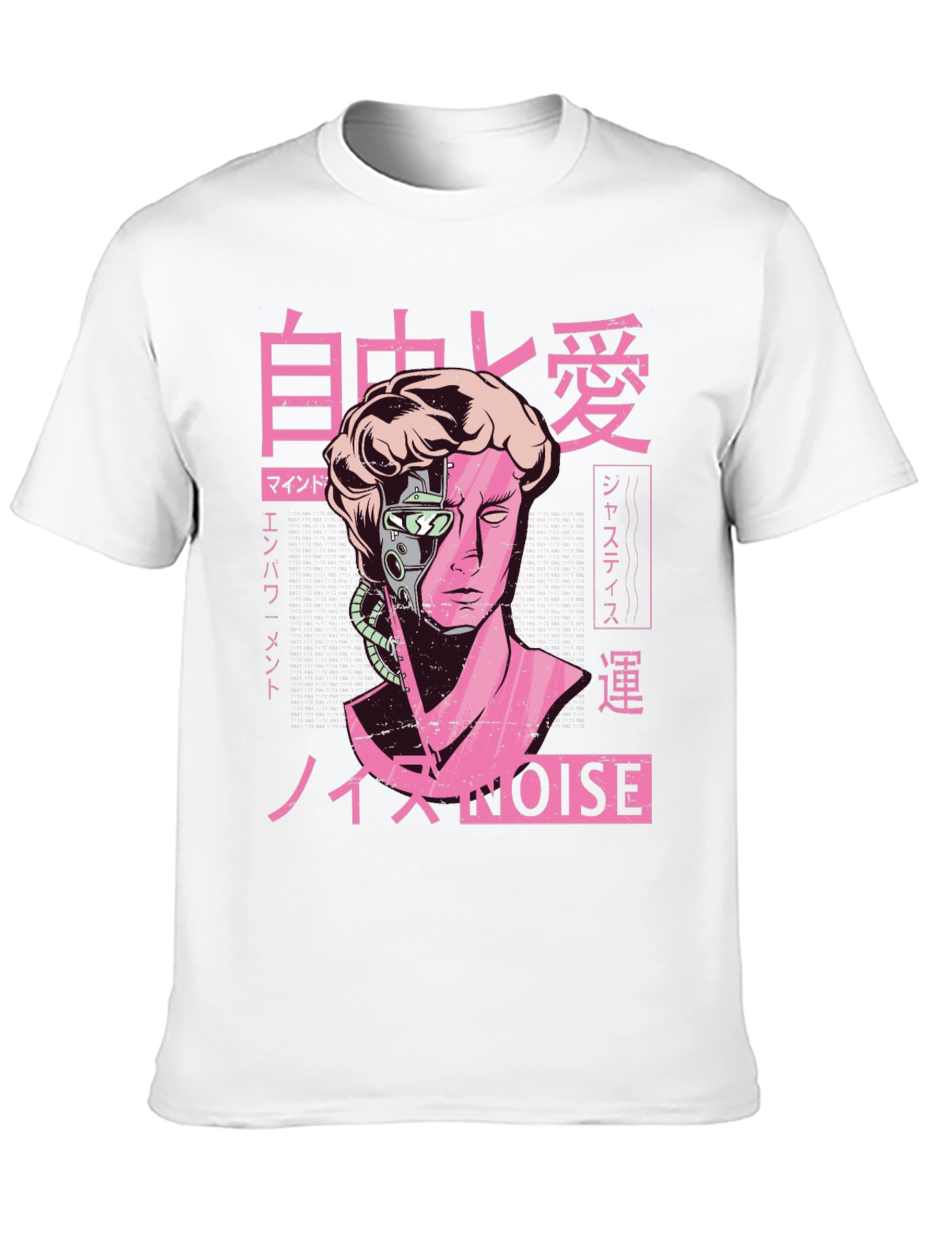 Cyberpunk Statue Head T-Shirt