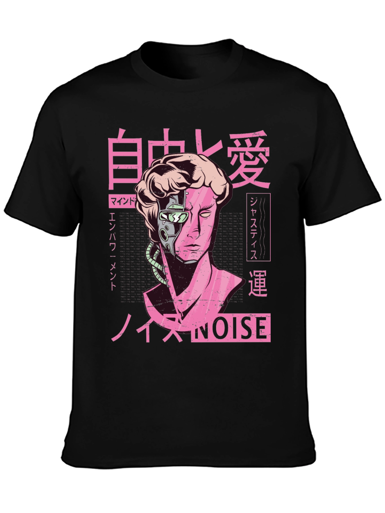 Cyberpunk Statue Head T-Shirt