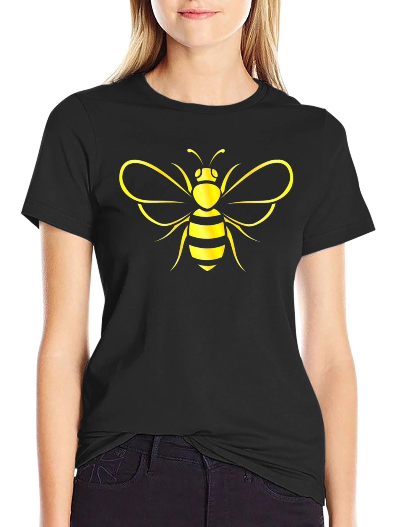 Bee Graphic Black T-Shirt