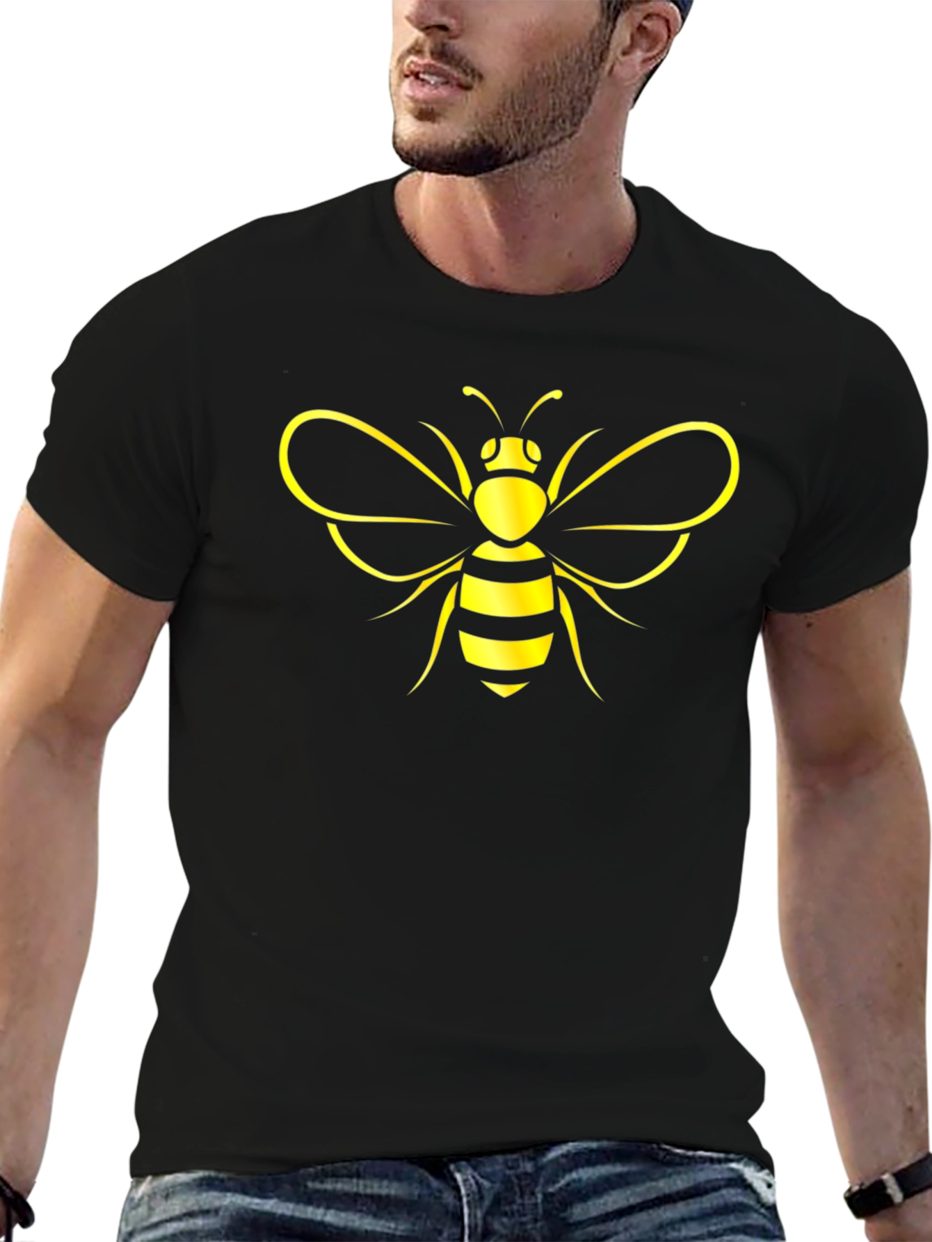 Bee Graphic Black T-Shirt