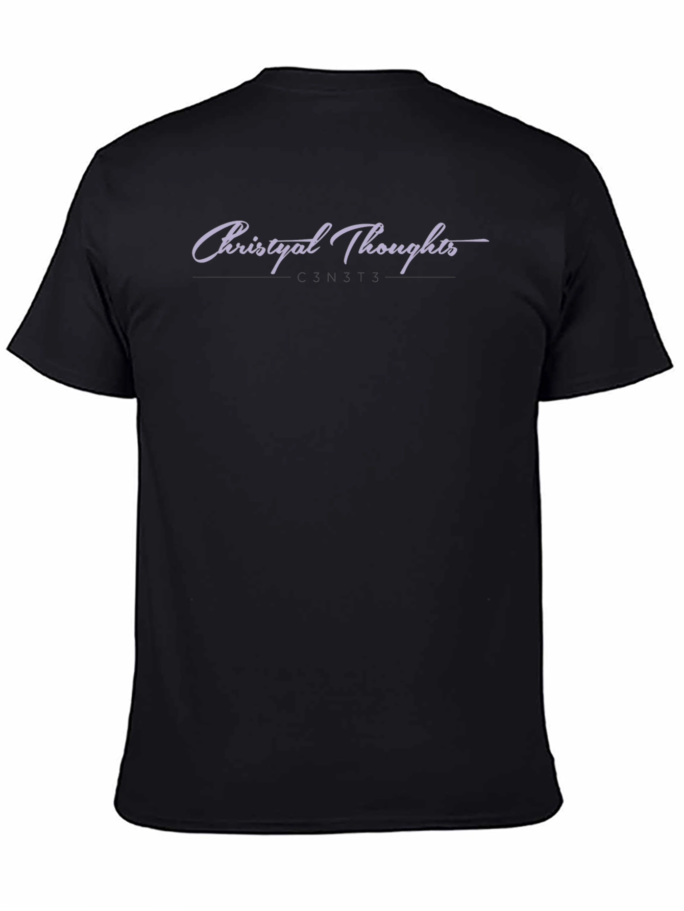 Christyal Thoughts Graphic Black T-Shirt