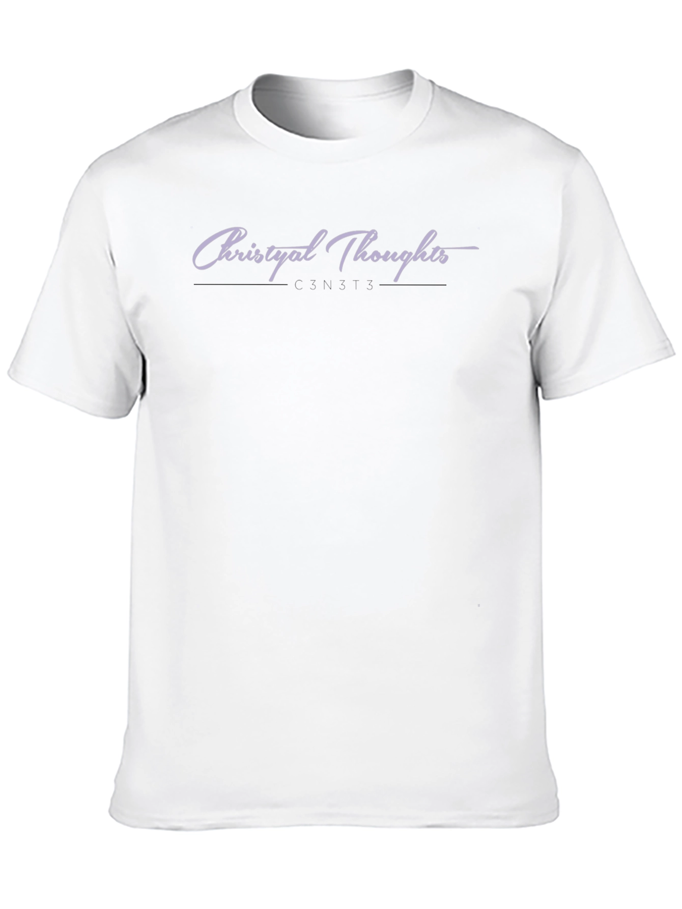 Christyal Thoughts Graphic Black T-Shirt