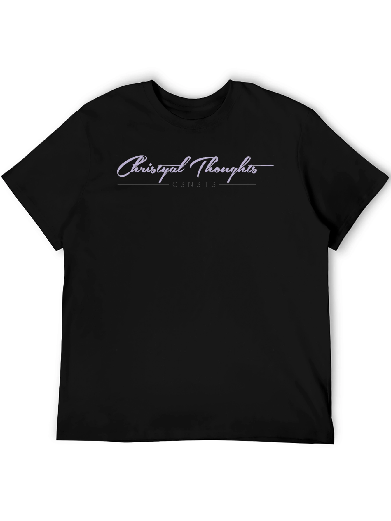 Christyal Thoughts Graphic Black T-Shirt