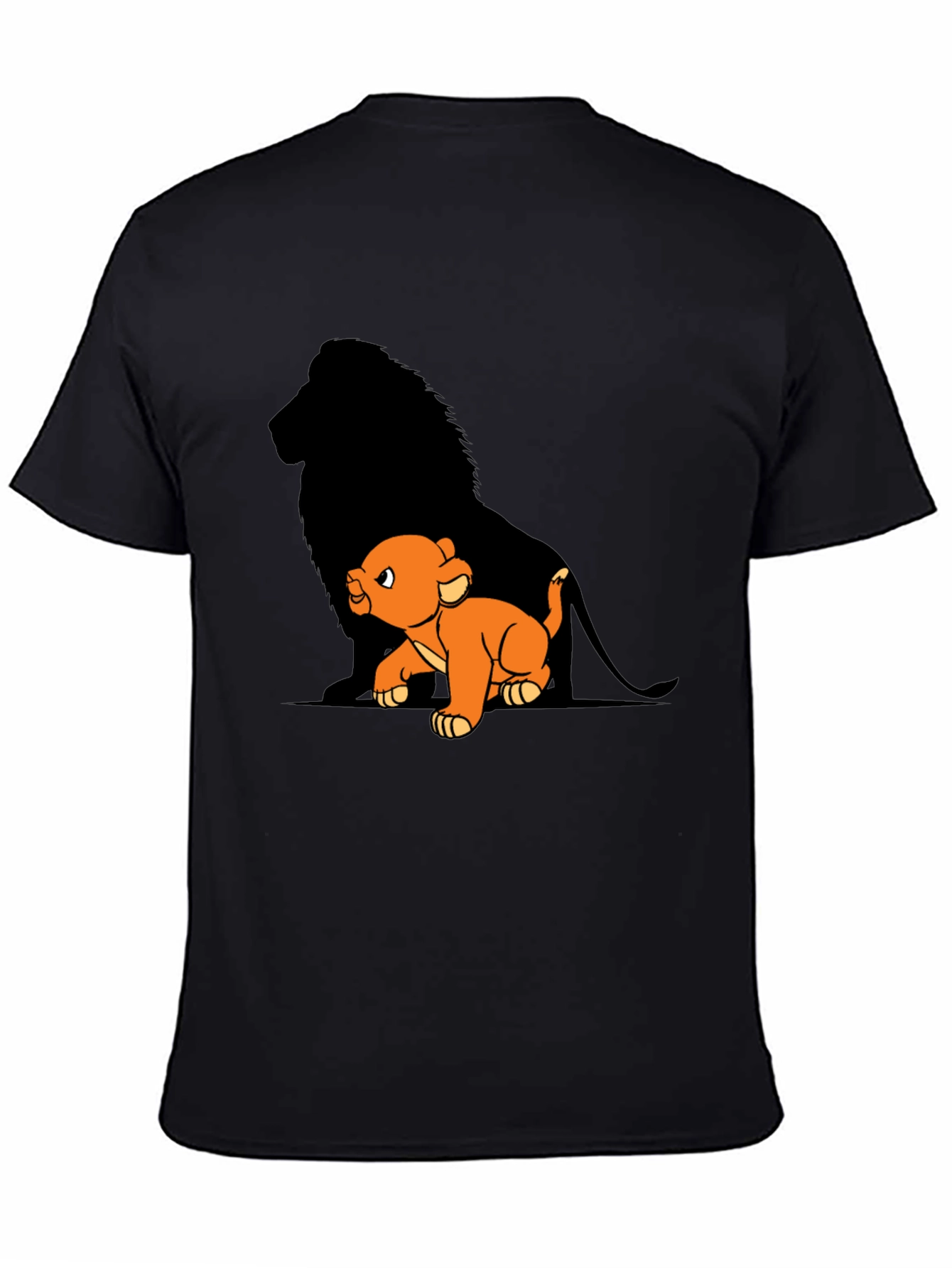 Lion King Simba T-Shirt Black Cotton