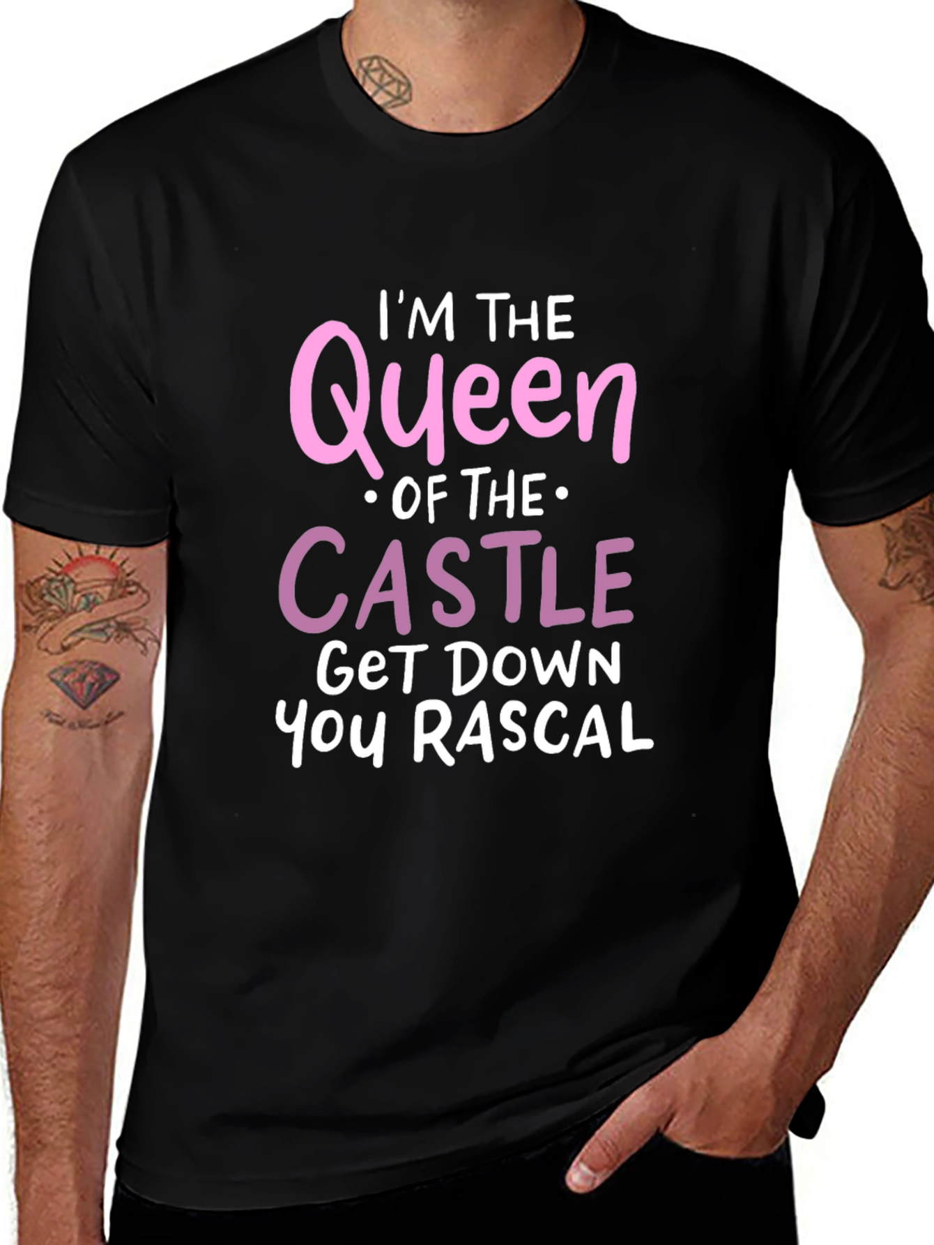 Queen of The Castle Funny Graphic Tee